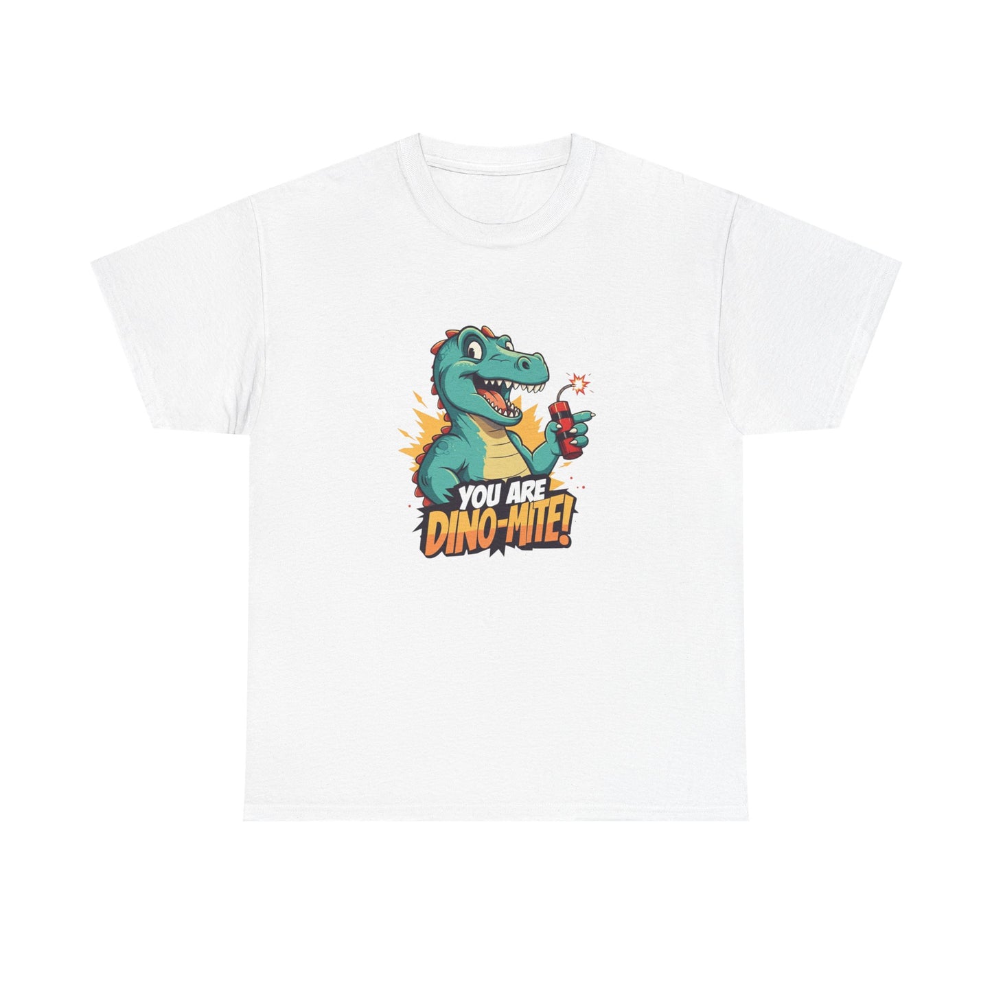 You Are Dino-Mite T-Shirt – Funny Dinosaur Graphic Tee | Cute T-Rex Shirt for Kids & Adults | Unisex Dino Lover Gift | Explosion Design