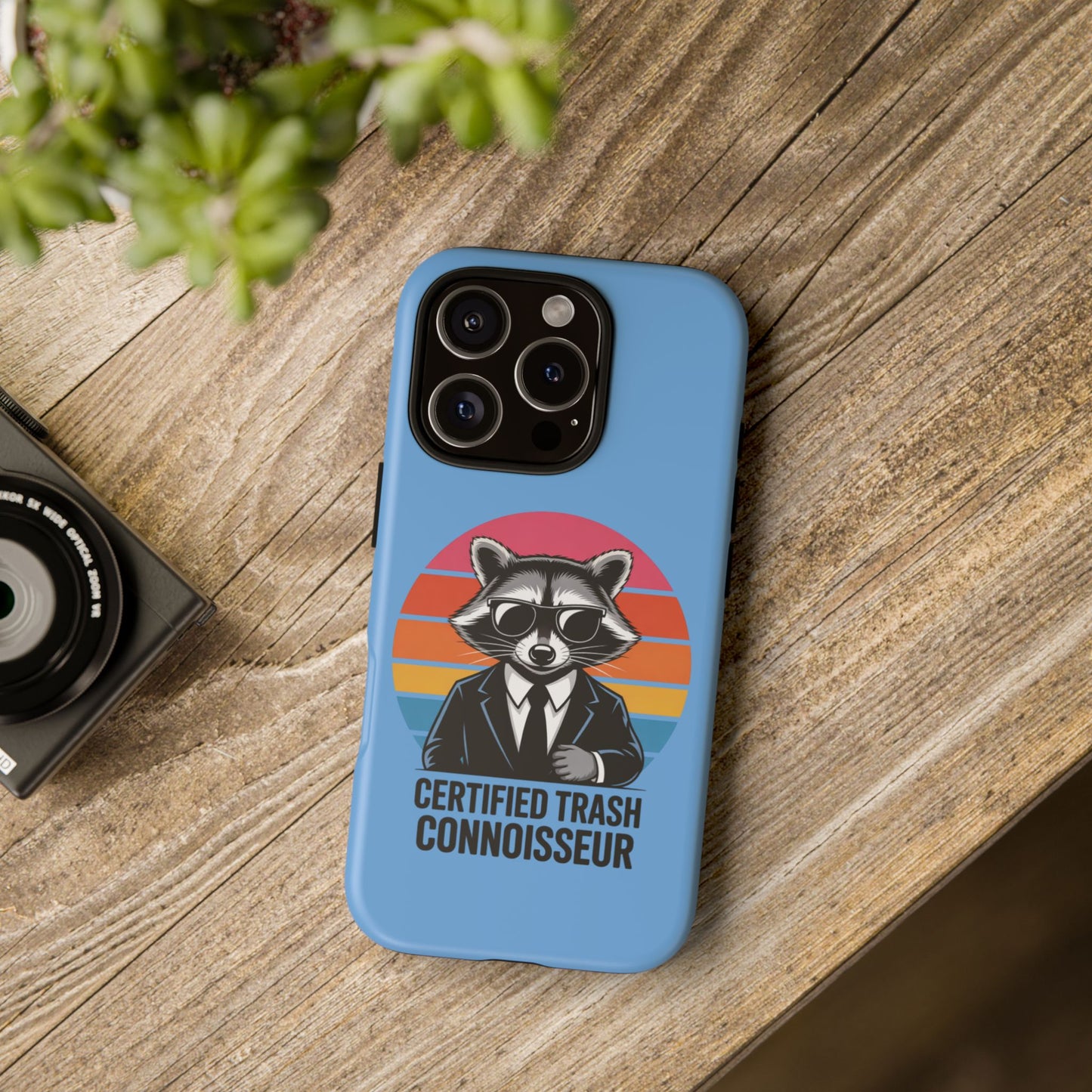 Humorous Raccoon Phone Case - Certified Trash Connoisseur