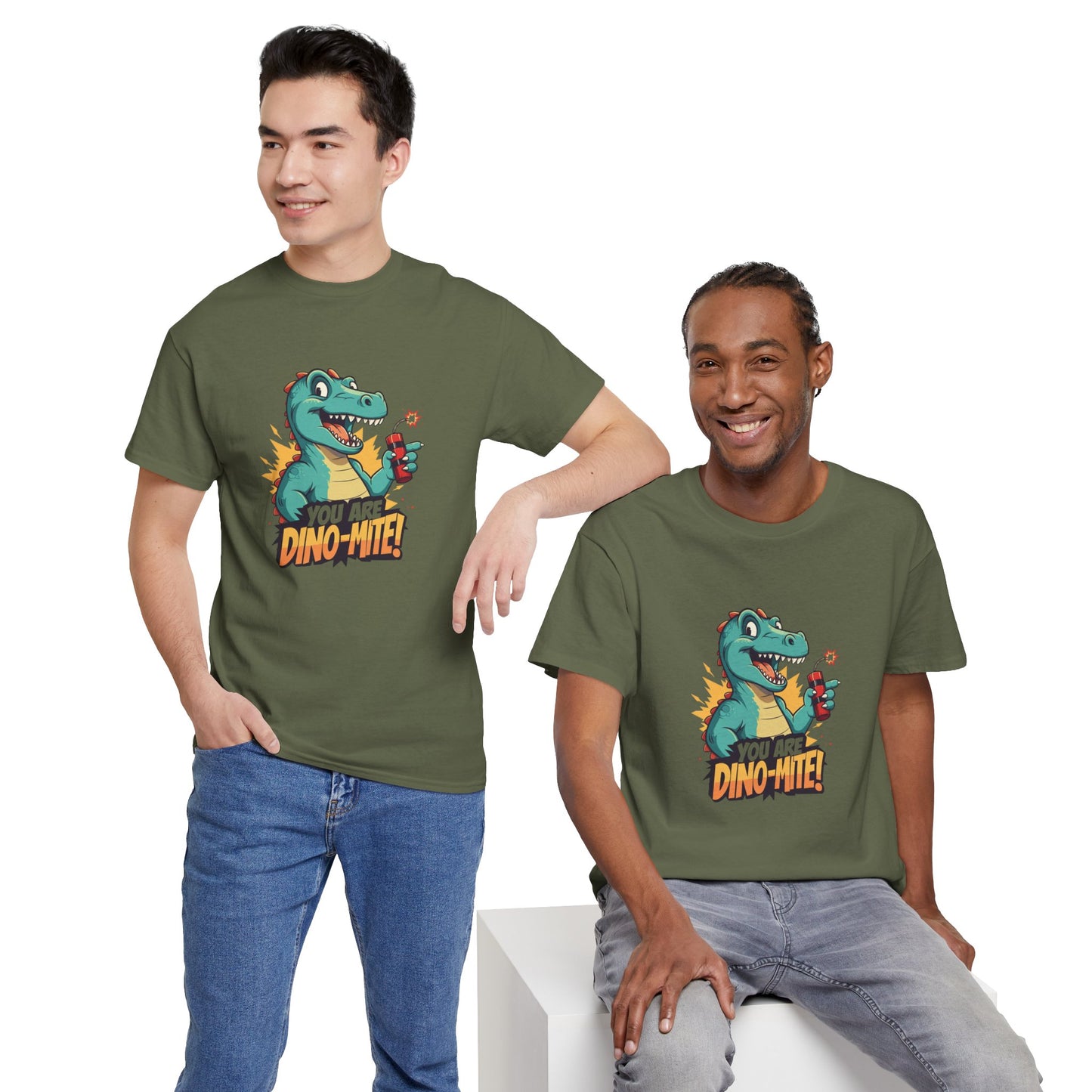 You Are Dino-Mite T-Shirt – Funny Dinosaur Graphic Tee | Cute T-Rex Shirt for Kids & Adults | Unisex Dino Lover Gift | Explosion Design
