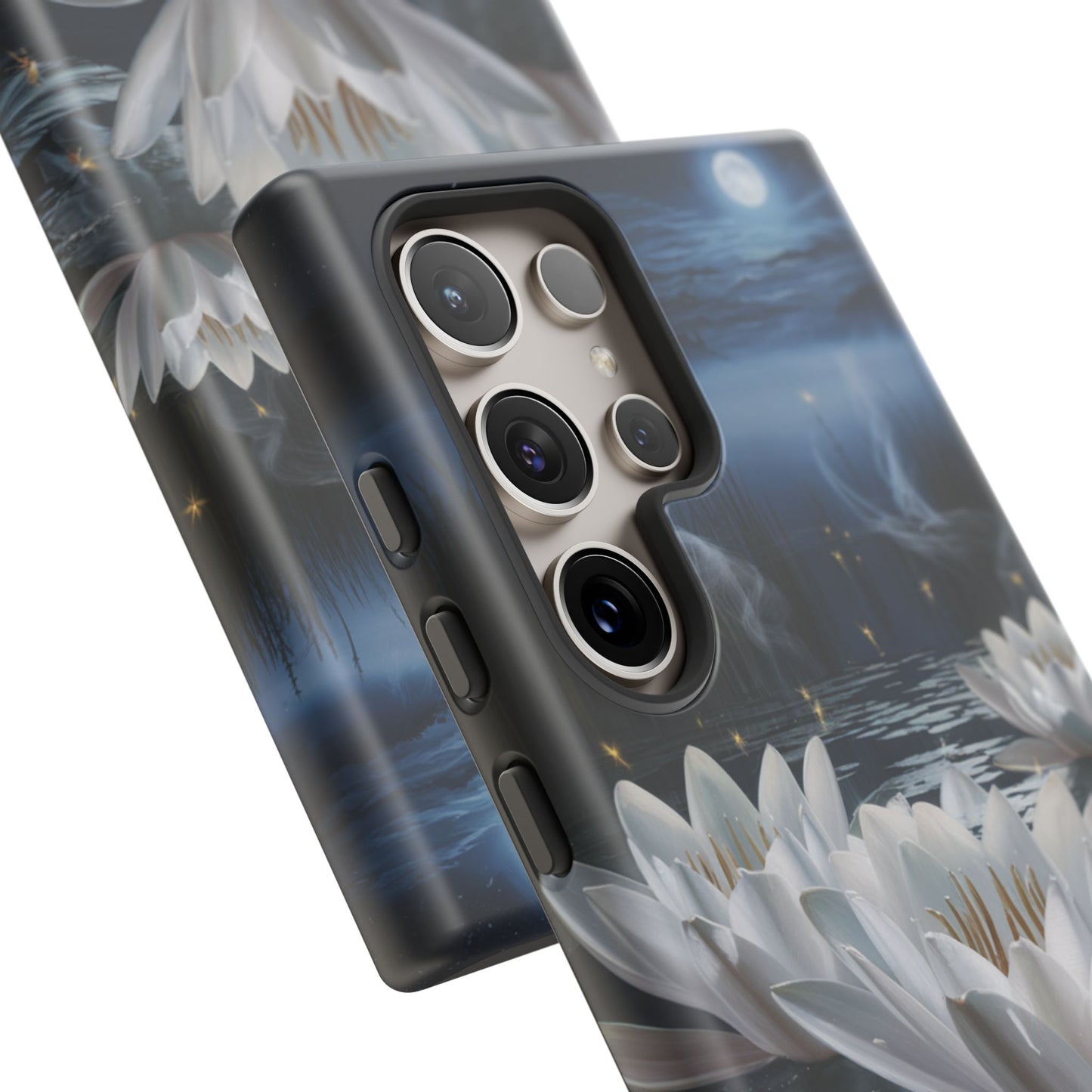 Samsung Galaxy Tough Case - Water Lillies Moonlit Sky Phone Cover