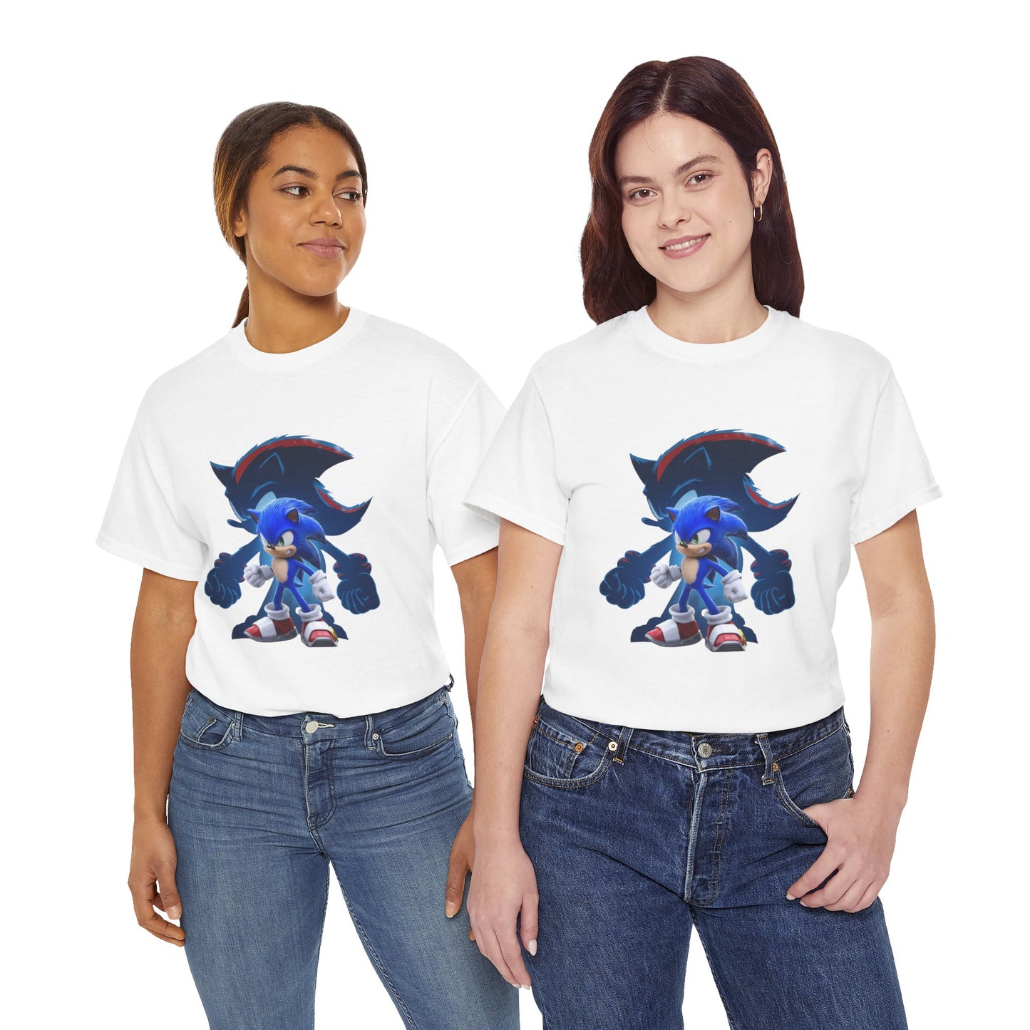 Blue Speed Hero Graphic Tee | Retro Gaming Legend T-Shirt | Fan Inspired Gamer Apparel | Cool Vintage Style Unisex Shirt for Adults & Teens