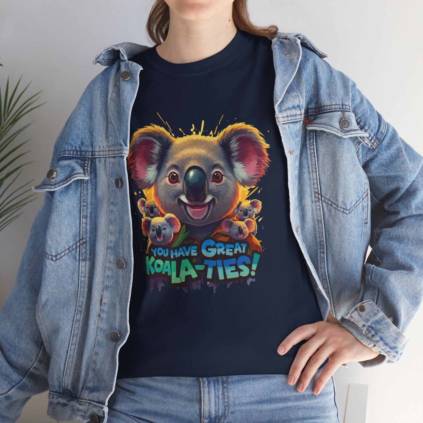 You Have Great Koala‑ties Tee – Cute Koala Pun T‑Shirt, Animal Lover Gift, Funny Wildlife Graphic, Unisex Casual Tee