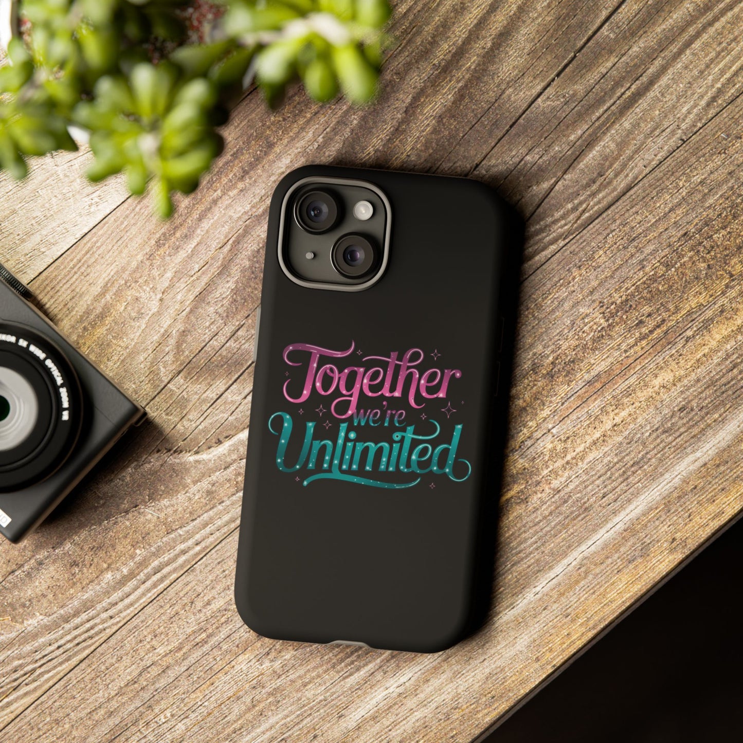 iPhone Case with Musical Quote Together We're Unlimited Musical Phone Case