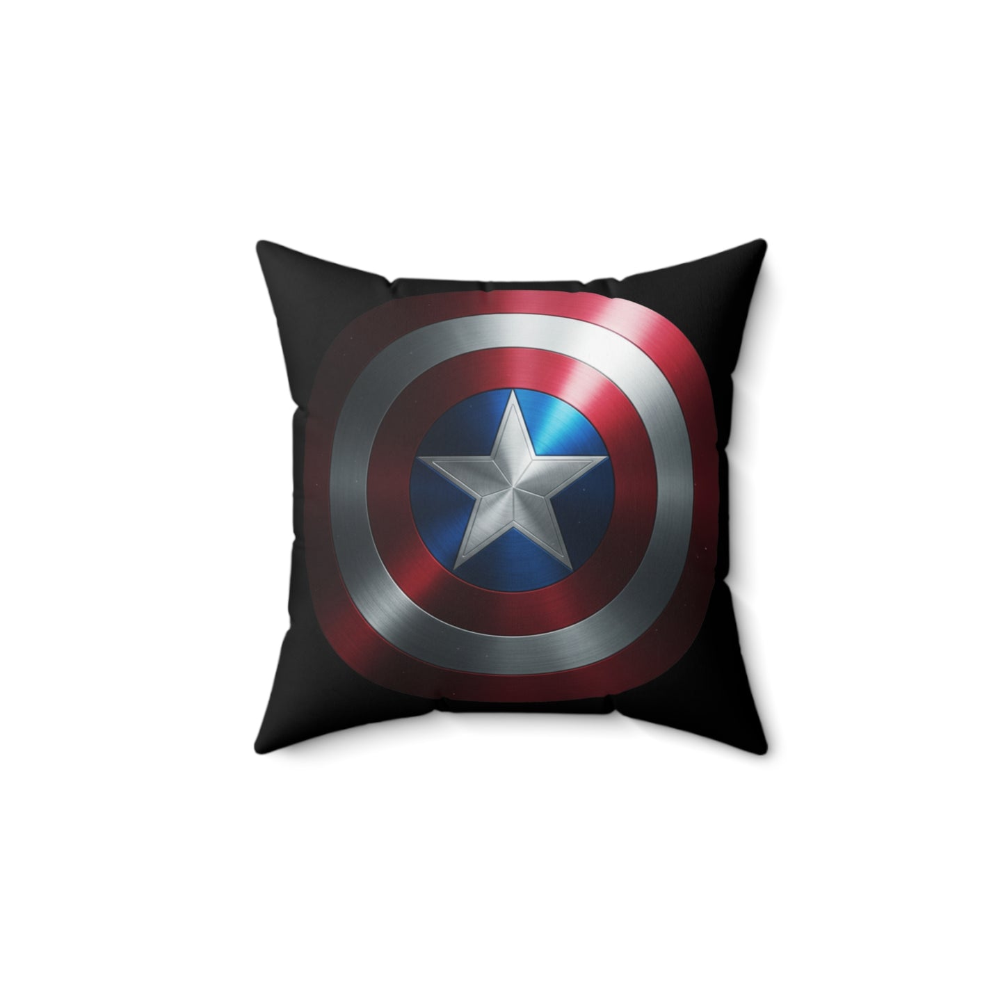 Captain Shield Spun Polyester Pillow - Heroic Home Decor