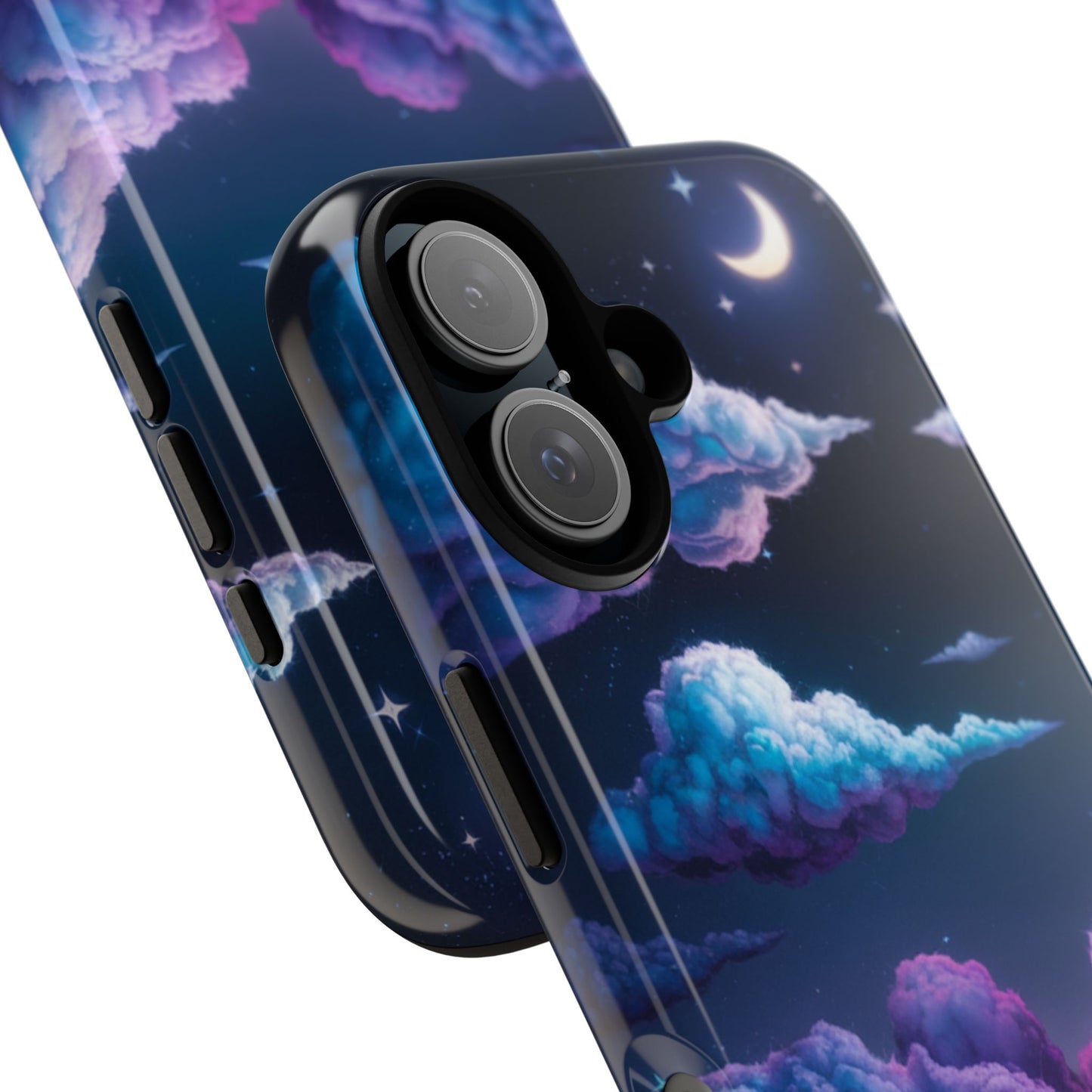 Dreamy Clouds & Moon Tough iPhone Case