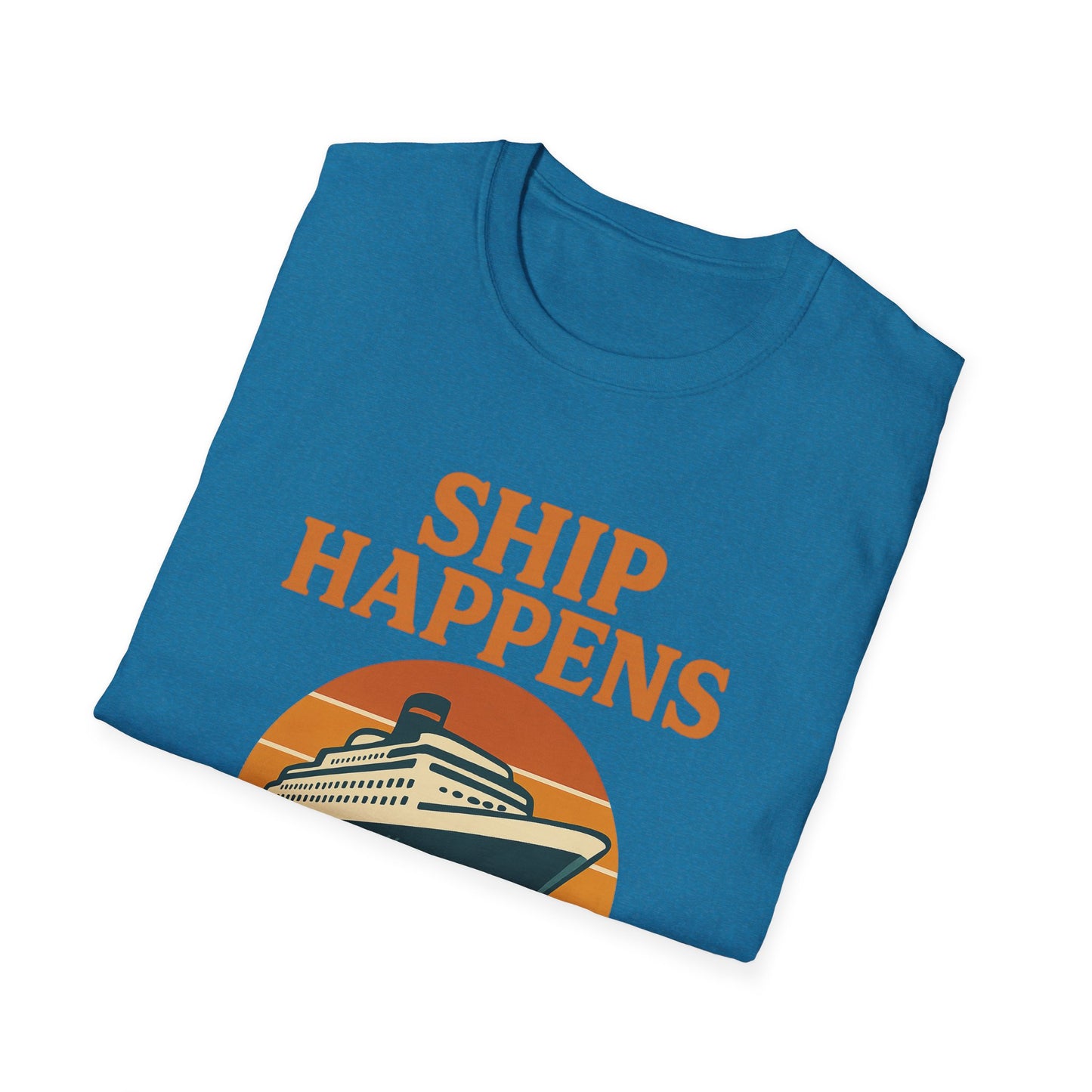 Ship Happens Tee • Funny Nautical Pun Shirt • Comfort Colors Unisex Cruise Vacation Tee • Ocean Humor • Gift for Sailors & Beach Lovers