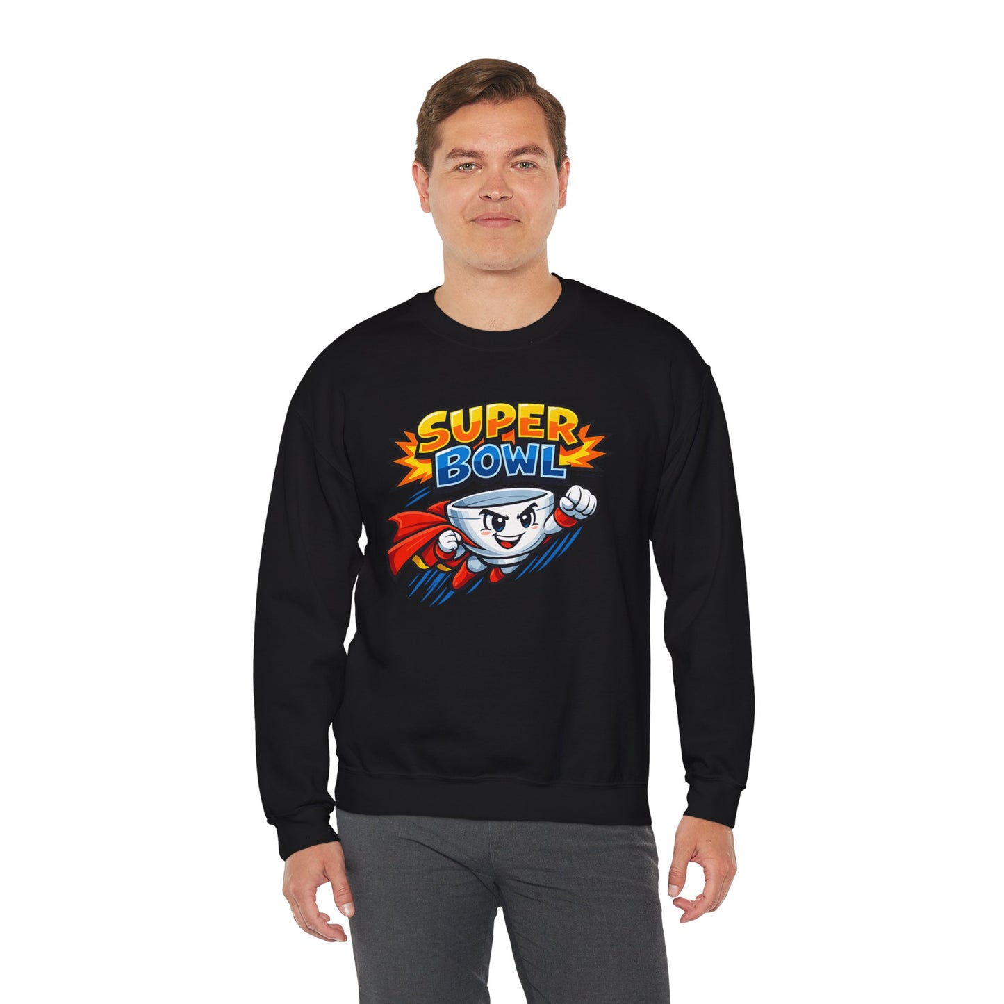 Super Bowl Sweatshirt, Funny Super Bowl Crewneck, Football Party Sweatshirt, Game Day Pullover, Bowl Pun Shirt, Unisex Graphic Crew
