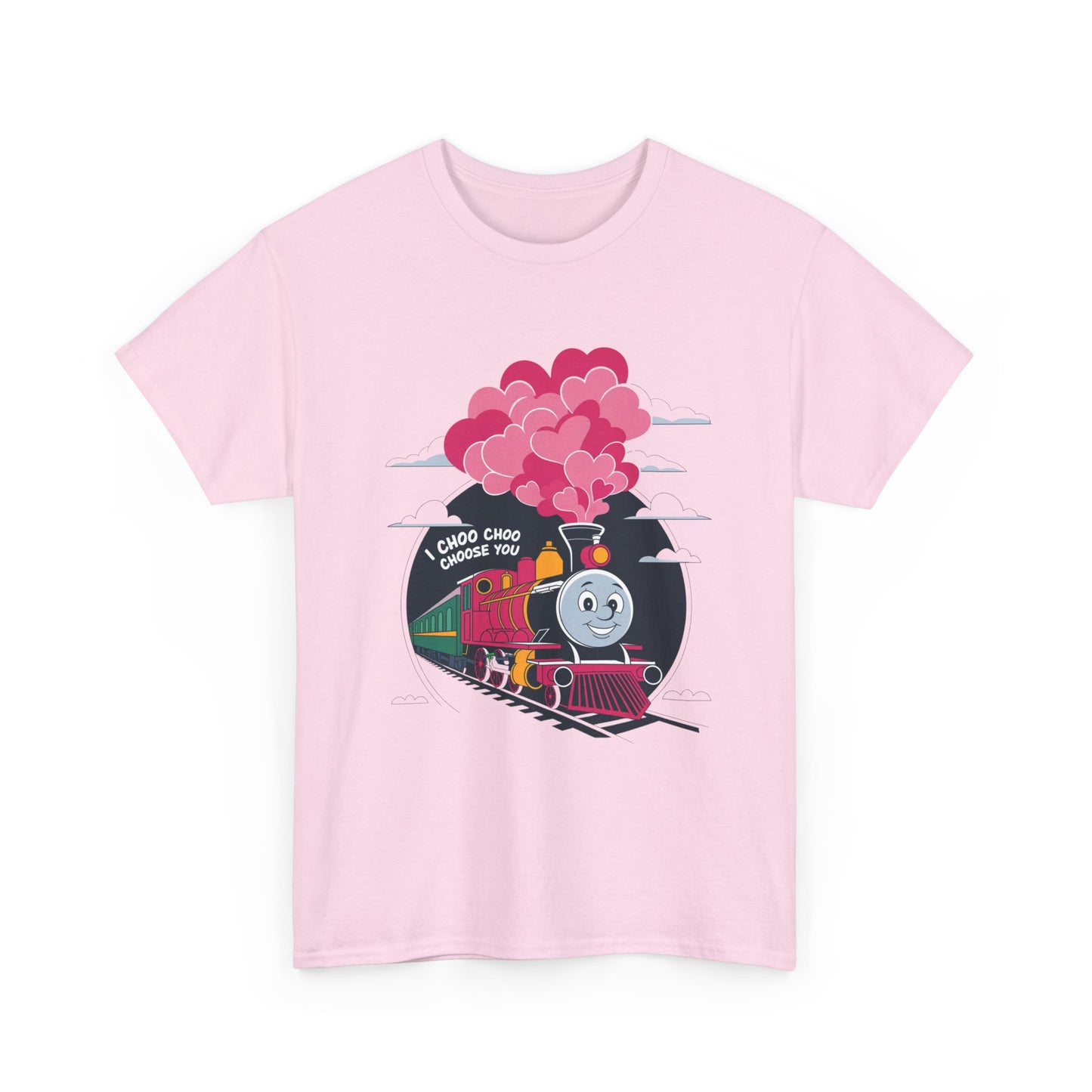 I Choo Choo Choose You Shirt, Cute Train Valentine Tee, Funny Love Graphic TShirt, Romantic Gift For Him Her, Valentine Pun Shir