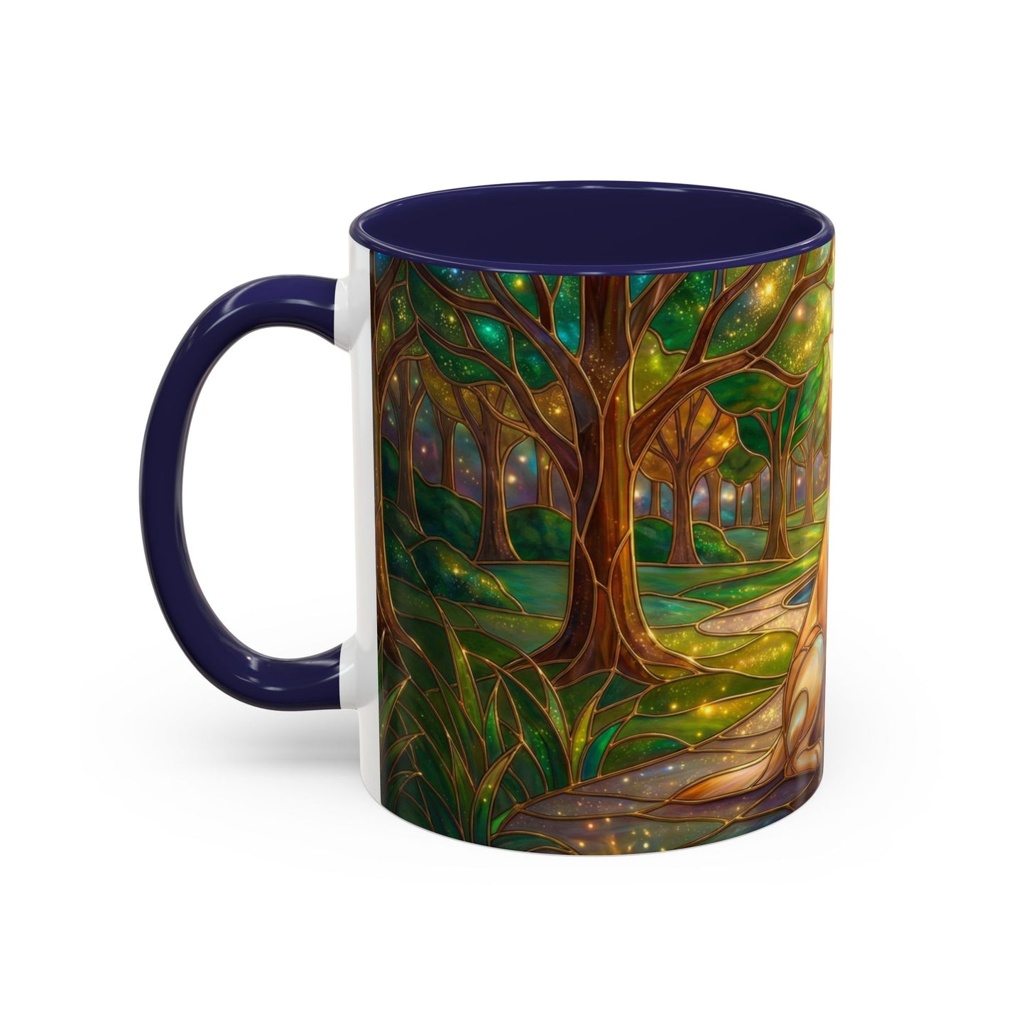 Stained Glass Labrador Mug, Dog Lover Coffee Mug, Labrador Retriever Art Cup, Pet Memorial Gift, Colorful Dog Mug, Nature Art Mug