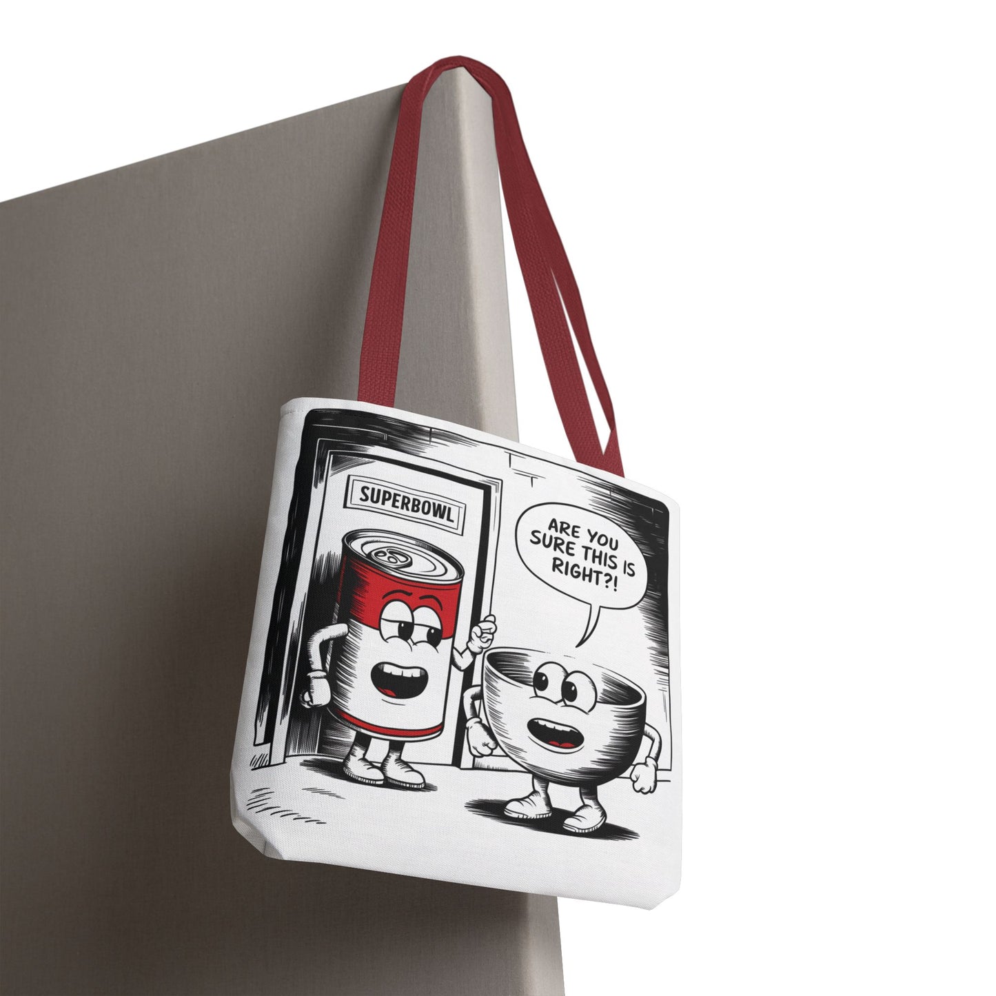 Tote Bag - Comic Superbowl Soup Design