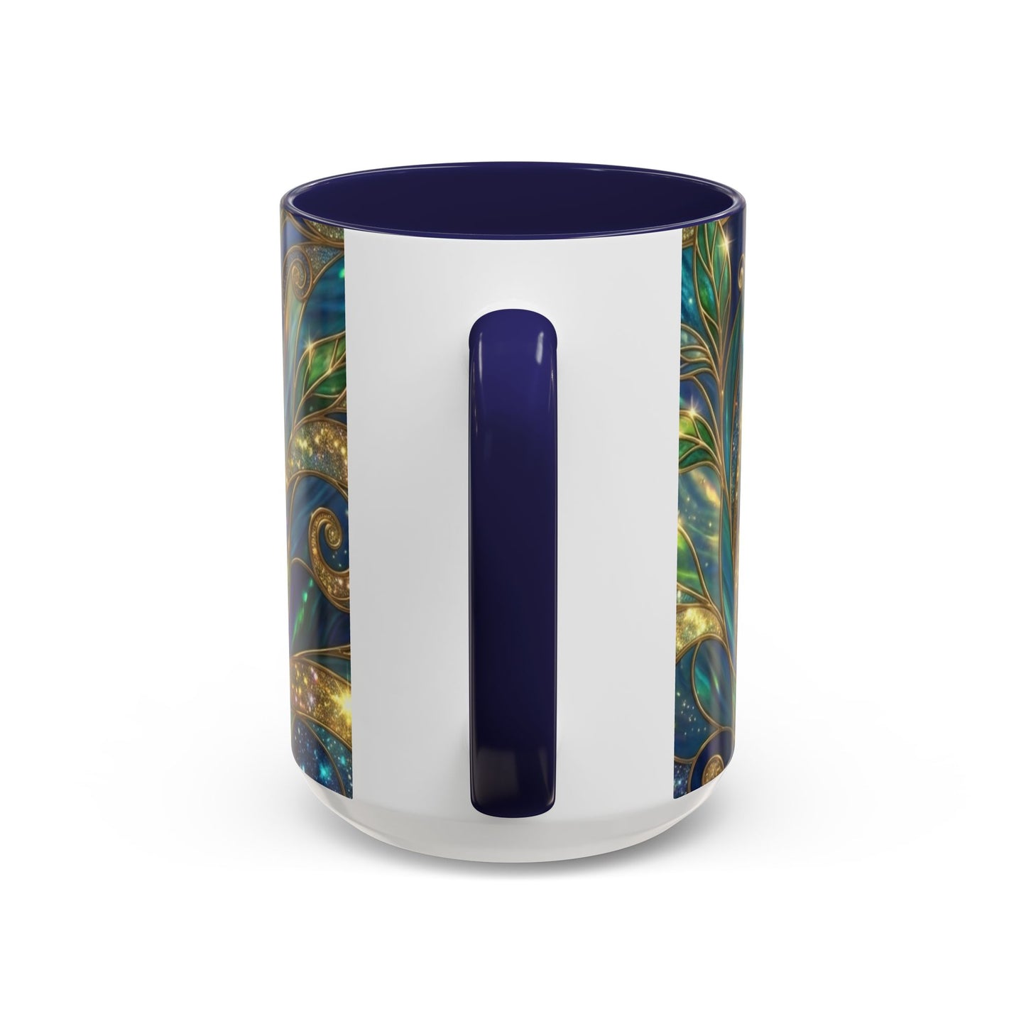 Stained Glass Hummingbird Mug, Colorful Floral Coffee Cup, Bird And Flower Art Mug, Nature Lover Gift, Artistic Garden Mug, Unique Gift