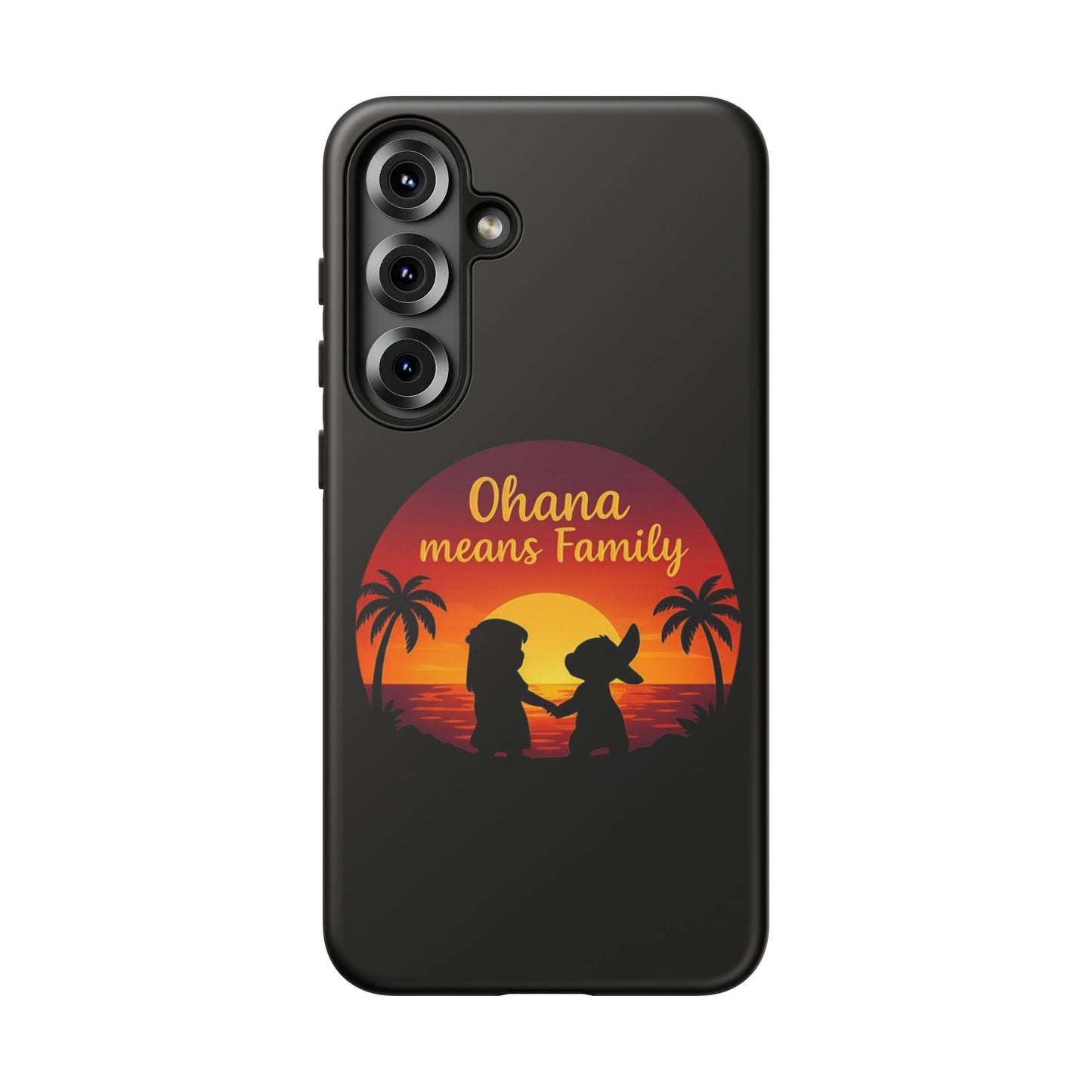 Ohana Means Family Samsung Case – Cute Hawaii Sunset Phone Cover – Lilo and Stitch-Inspired Gift – Protective Case for Galaxy S Series