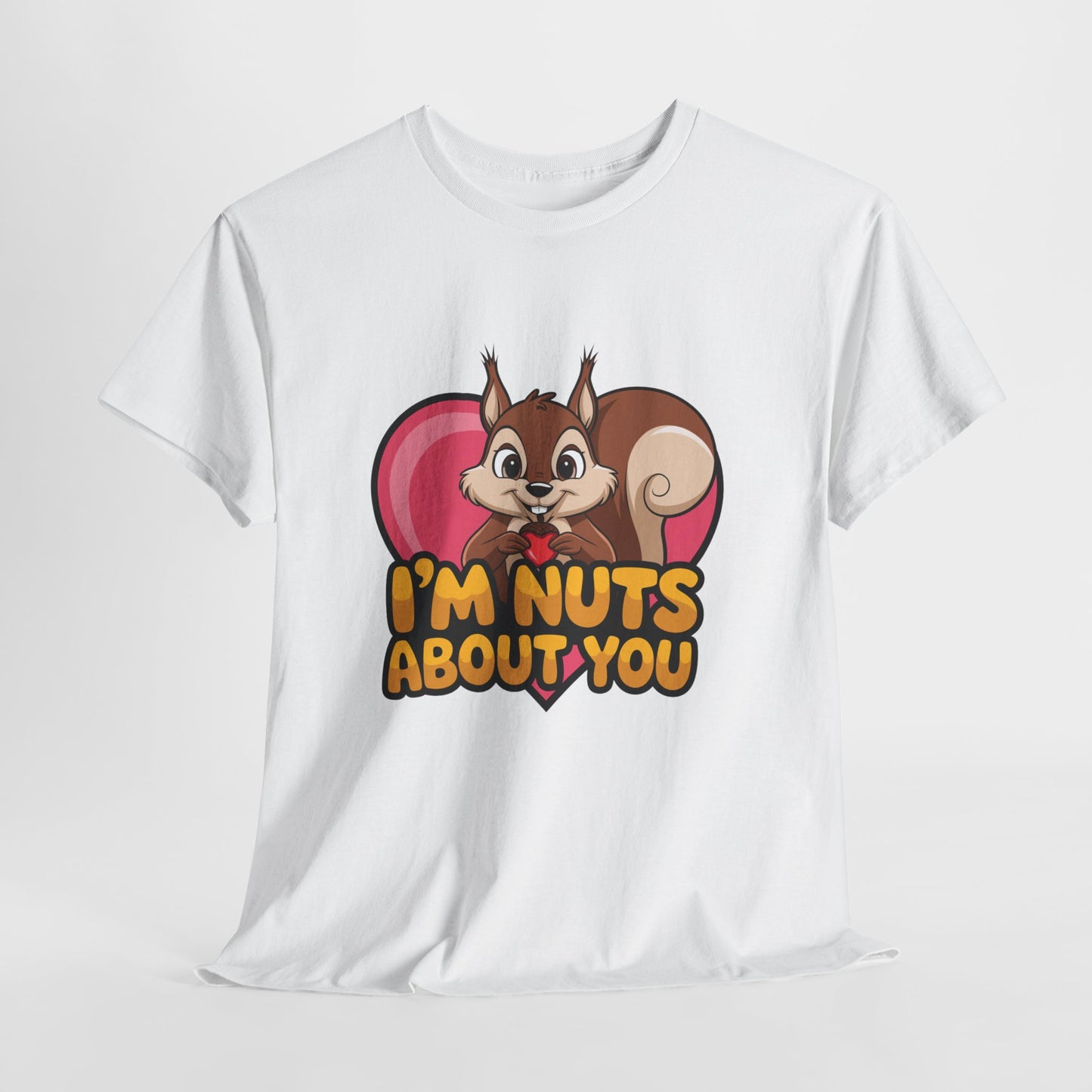 I’m Nuts About You Shirt, Funny Valentine Shirt, Squirrel Love T Shirt, Cute Animal Pun Tee, Valentine Gift For Him Her
