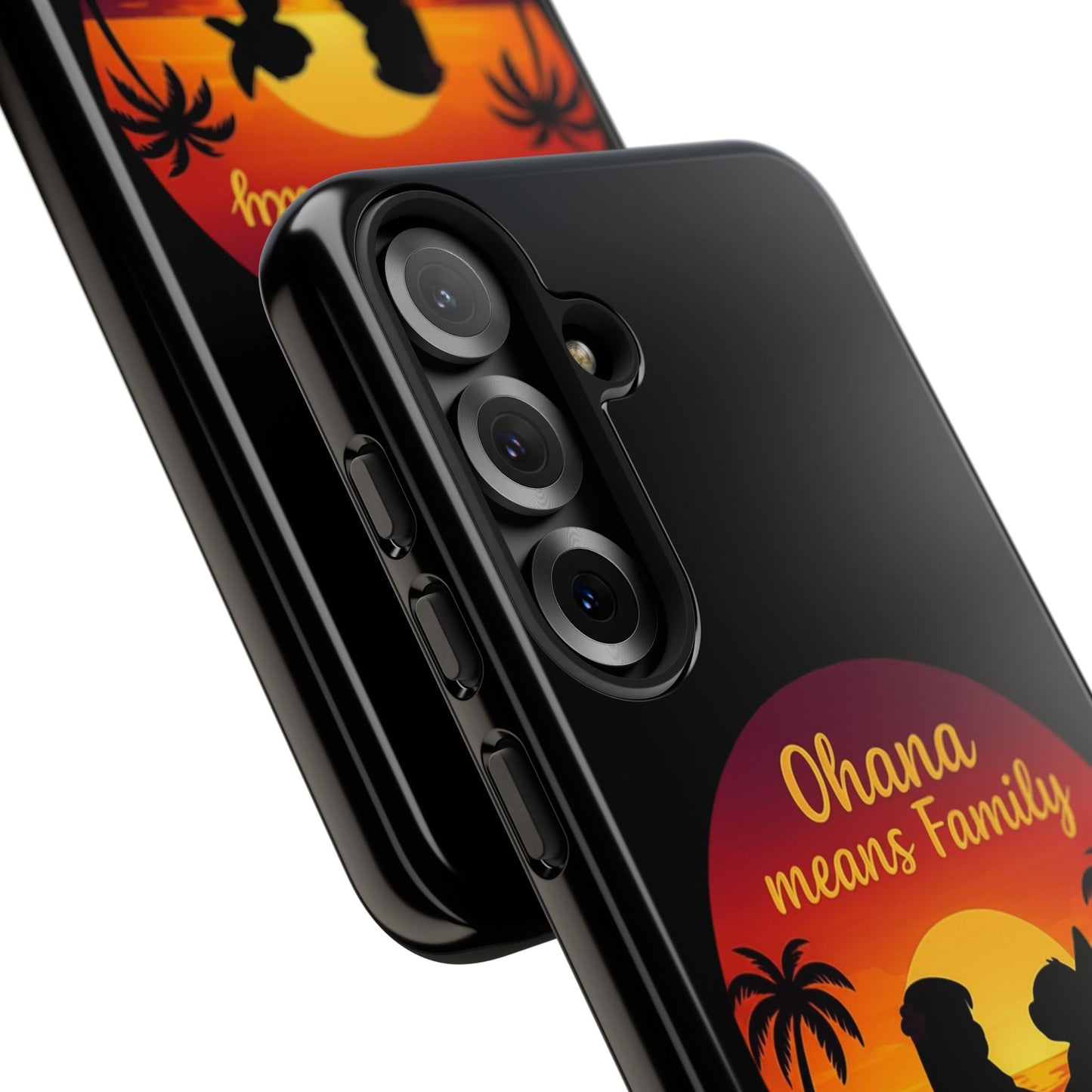 Ohana Means Family Samsung Case – Cute Hawaii Sunset Phone Cover – Lilo and Stitch-Inspired Gift – Protective Case for Galaxy S Series