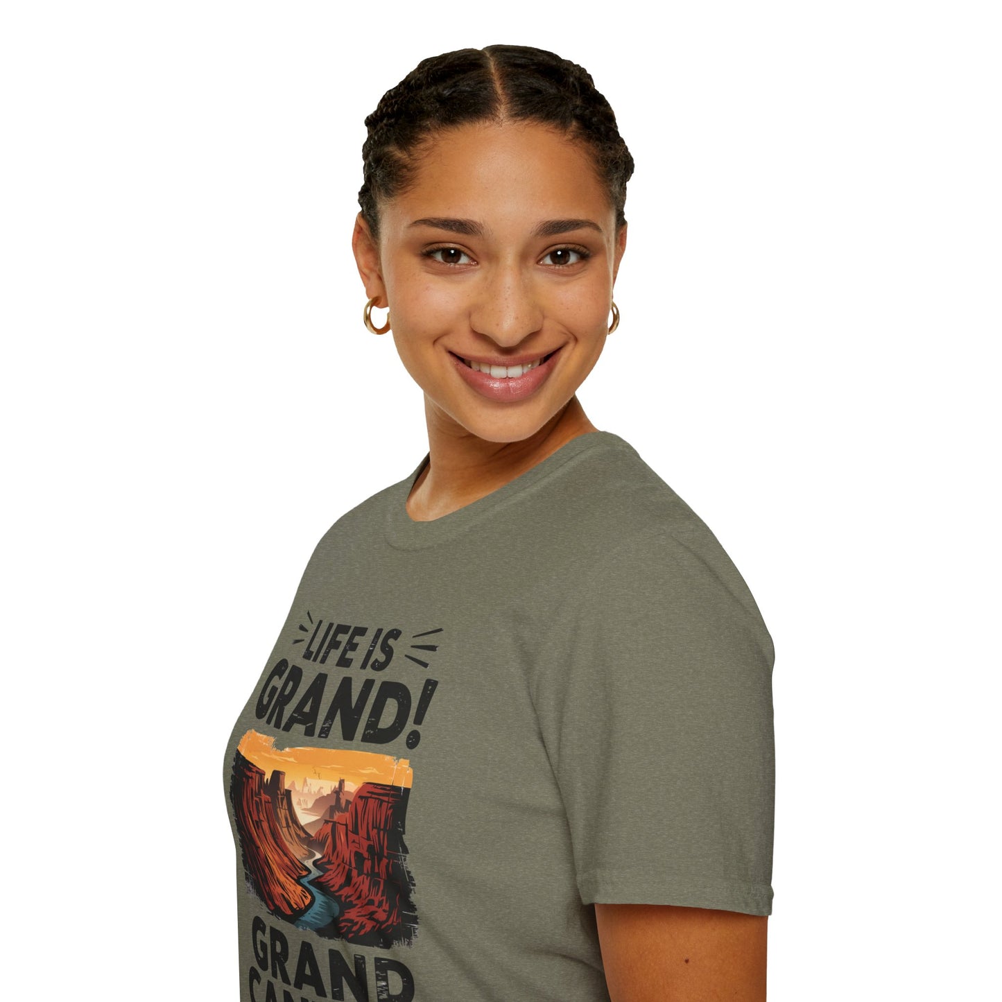 Life is Grand T-Shirt – Grand Canyon Graphic Tee | Funny National Park Shirt | Arizona Souvenir | Unisex Hiking Travel Gift Tee