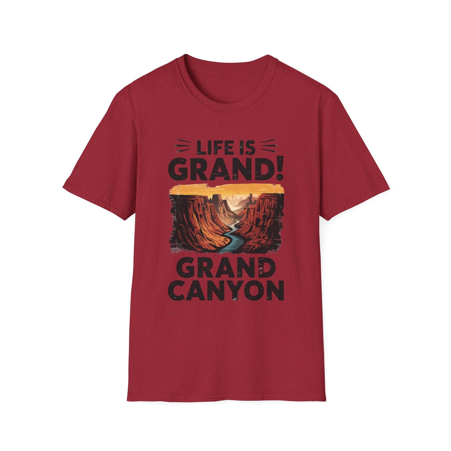 Life is Grand T-Shirt – Grand Canyon Graphic Tee | Funny National Park Shirt | Arizona Souvenir | Unisex Hiking Travel Gift Tee