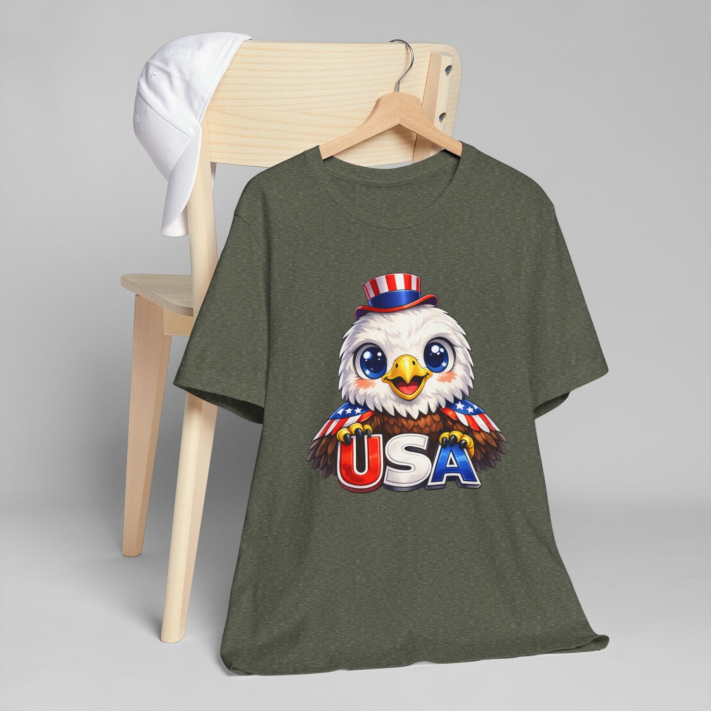 Cute USA Eagle Shirt, Patriotic Eagle T Shirt, Fourth Of July Shirt, American Flag Eagle Tee, Freedom Graphic Shirt, USA Pride Top