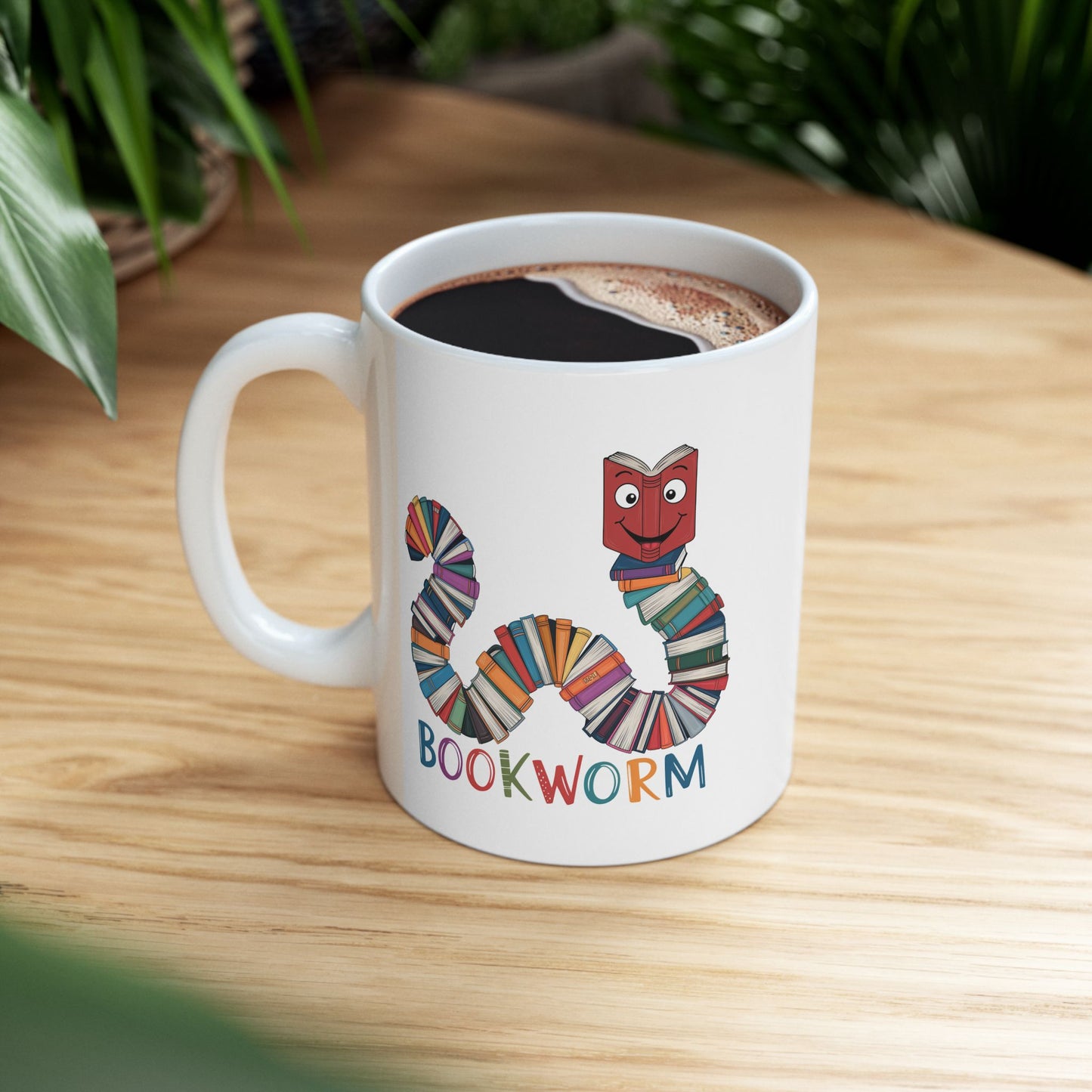Bookworm Ceramic Mug
