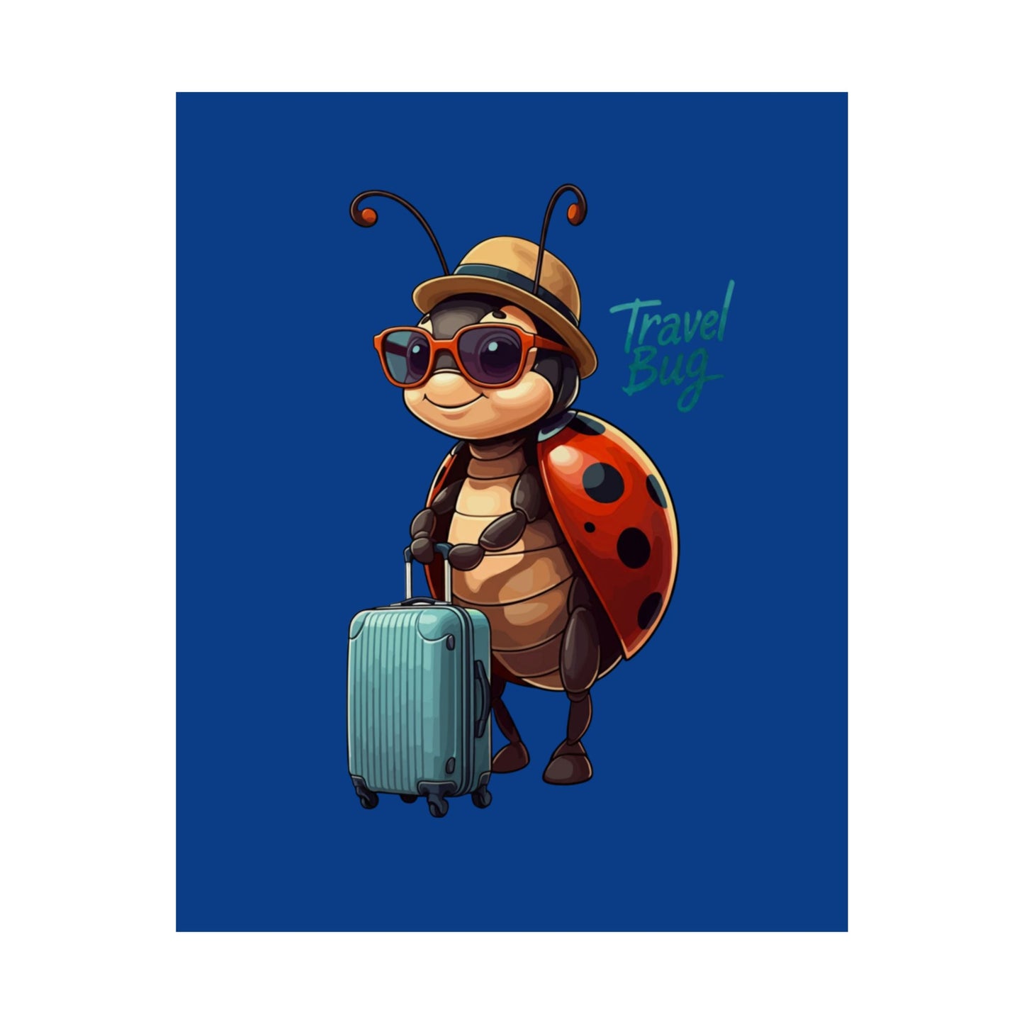 Vertical Poster - Travel Bug Ladybug