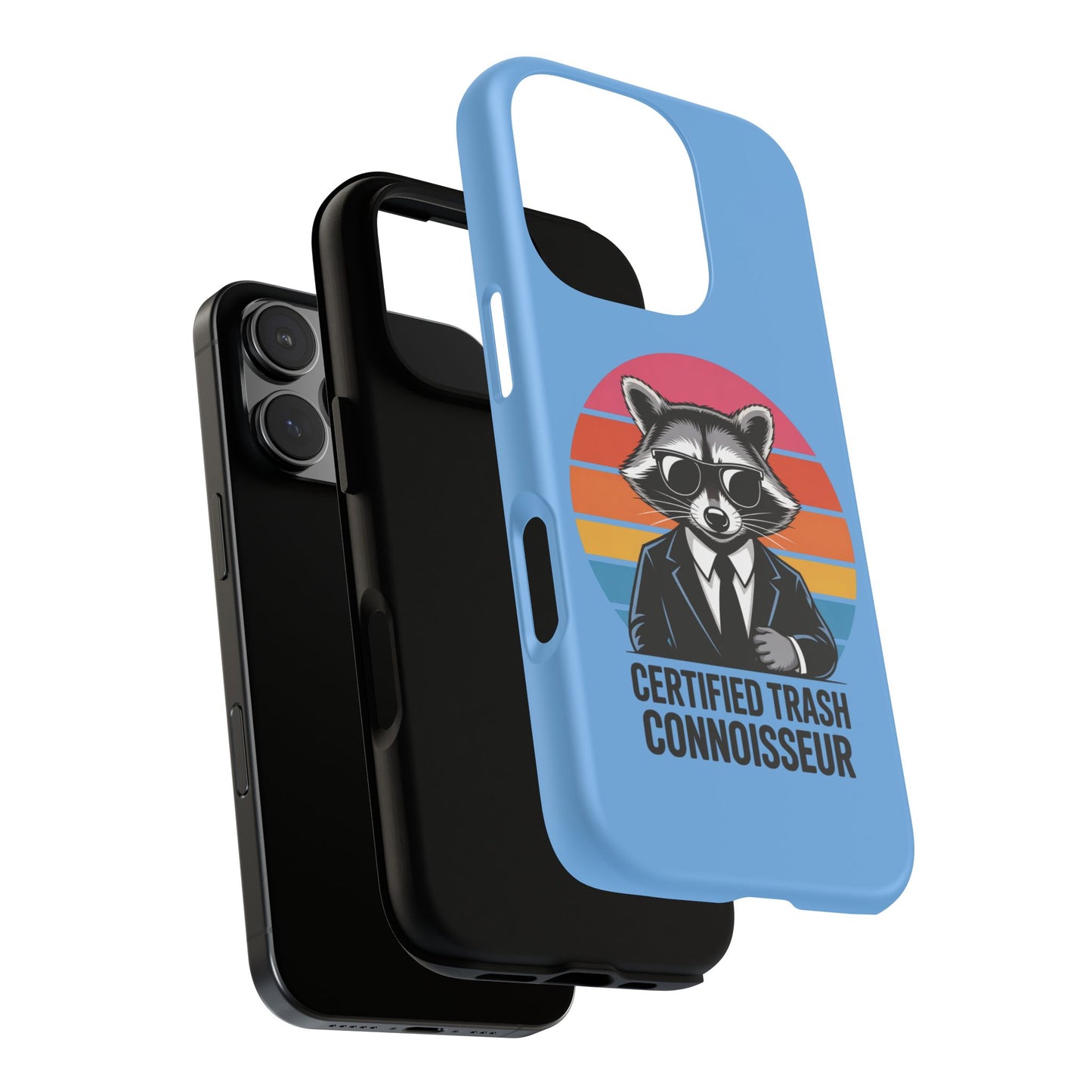 Humorous Raccoon Phone Case - Certified Trash Connoisseur