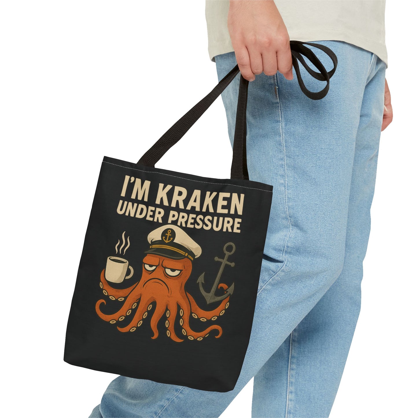 Stressed Octopus Tote Bag Nautical Bag Beach Tote Ocean Reusable Bag Seaside
