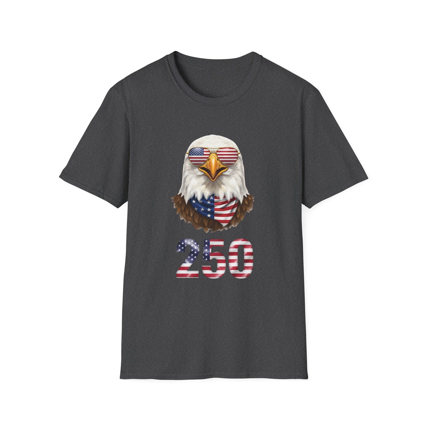 America 250 Eagle Shirt, Patriotic Bald Eagle Tee, USA Flag Sunglasses Shirt, 250th Anniversary Tee, 4th of July Shirt, American Pride Tee