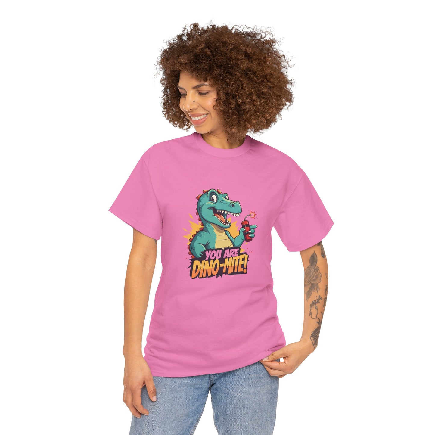 You Are Dino-Mite T-Shirt – Funny Dinosaur Graphic Tee | Cute T-Rex Shirt for Kids & Adults | Unisex Dino Lover Gift | Explosion Design