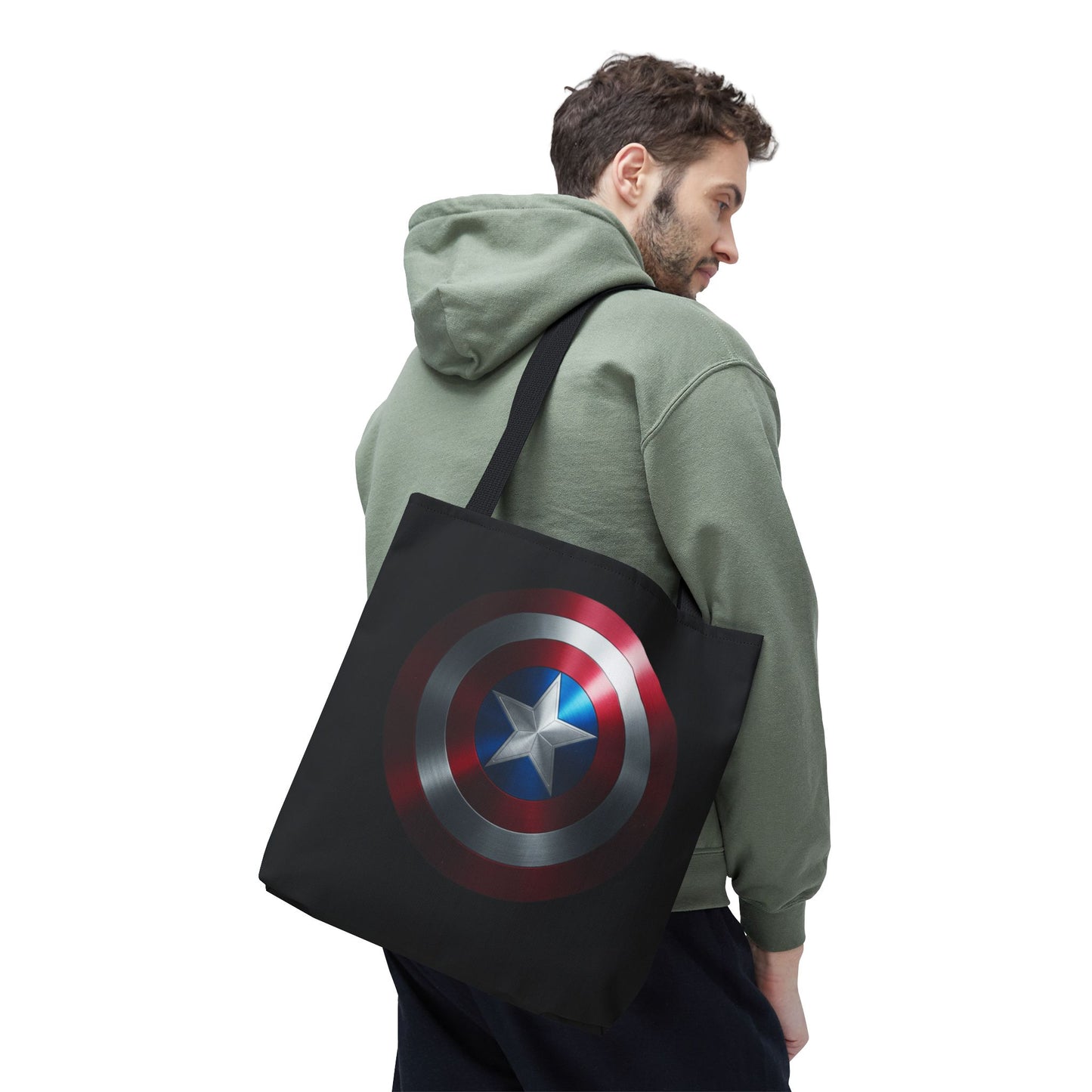 Heroic Shield Tote Bag - Stylish Marvel-Inspired Carryall for Fans