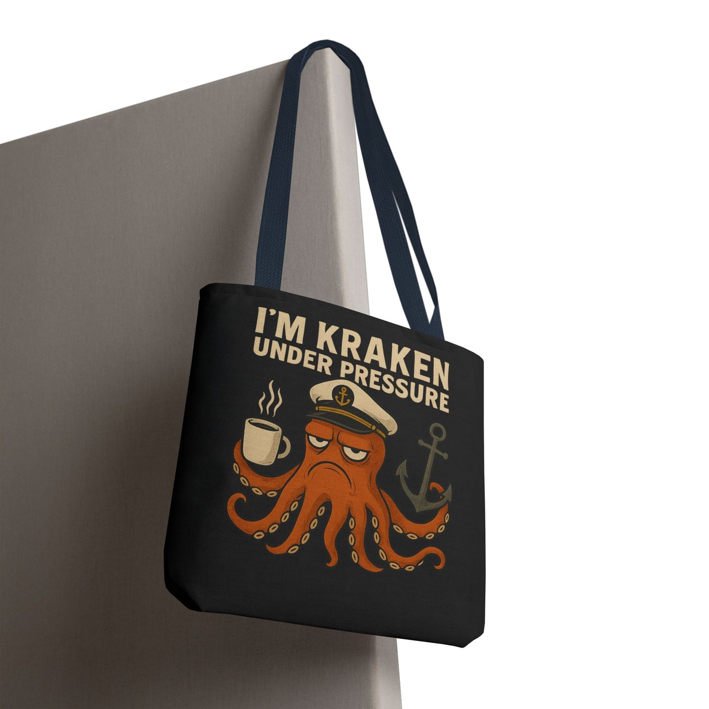 Stressed Octopus Tote Bag Nautical Bag Beach Tote Ocean Reusable Bag Seaside