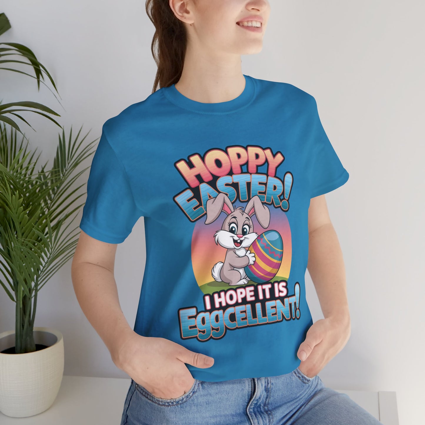 Happy Easter Unisex Tee Easter Shirt Easter Bunny T Shirt Easter Apparel Easter Bunny Outfit
