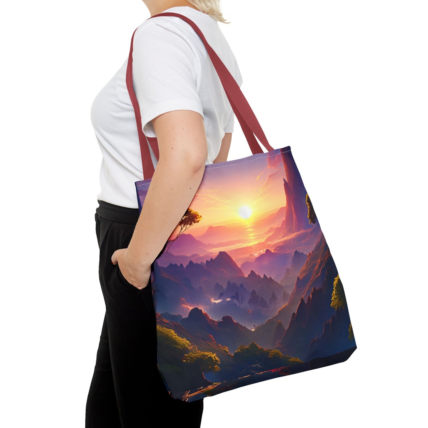 Sunset Landscape Tote Bag