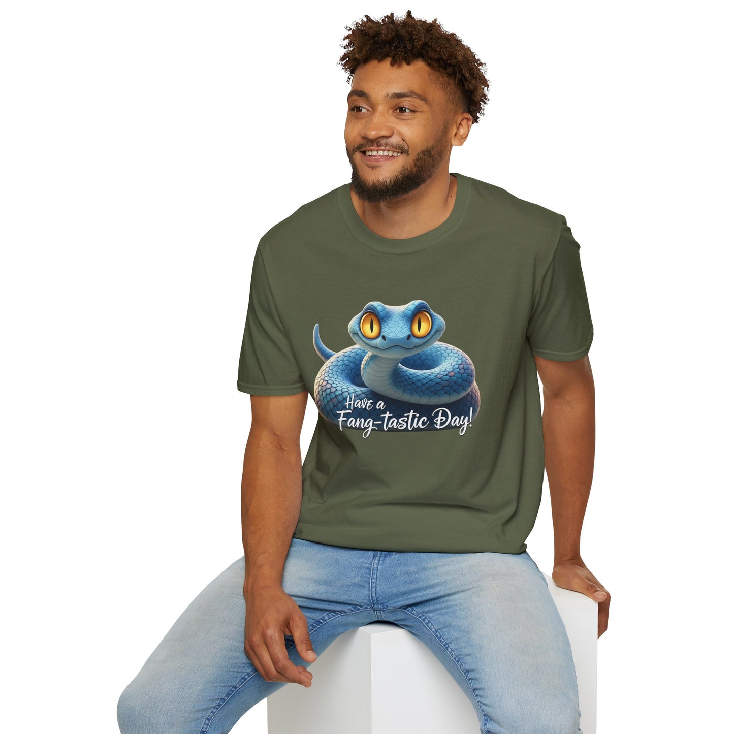 Have A Fang-tastic Day Snake T-Shirt, Funny Reptile Tee, Cute Snake Lover Gift, Animal Pun Shirt, Humor Top For Her Or Him
