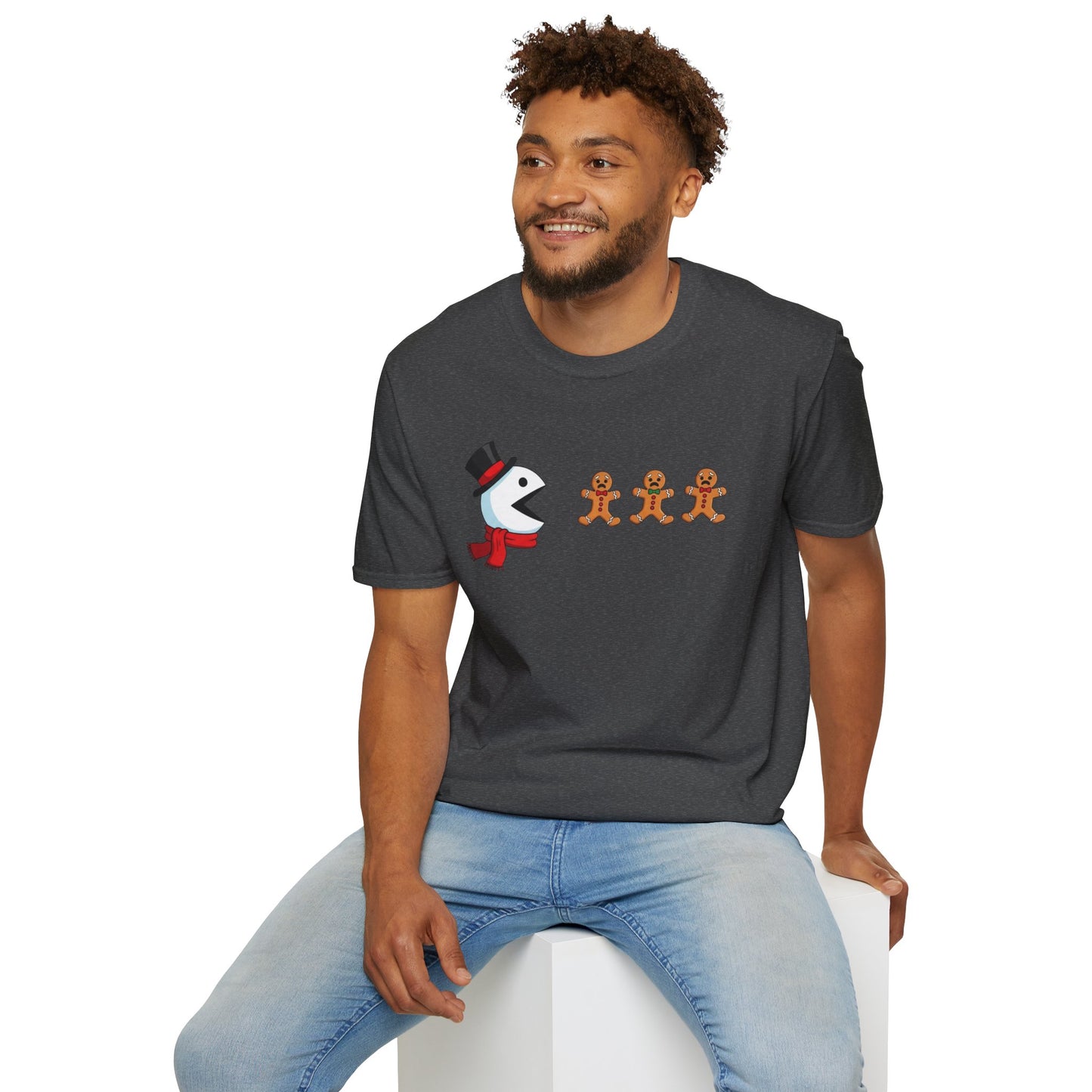 Funny Snowman And Gingerbread T-Shirt, Cute Christmas Tee, Holiday Humor Shirt, Festive Graphic Tee For Men And Women, Winter Gift Idea