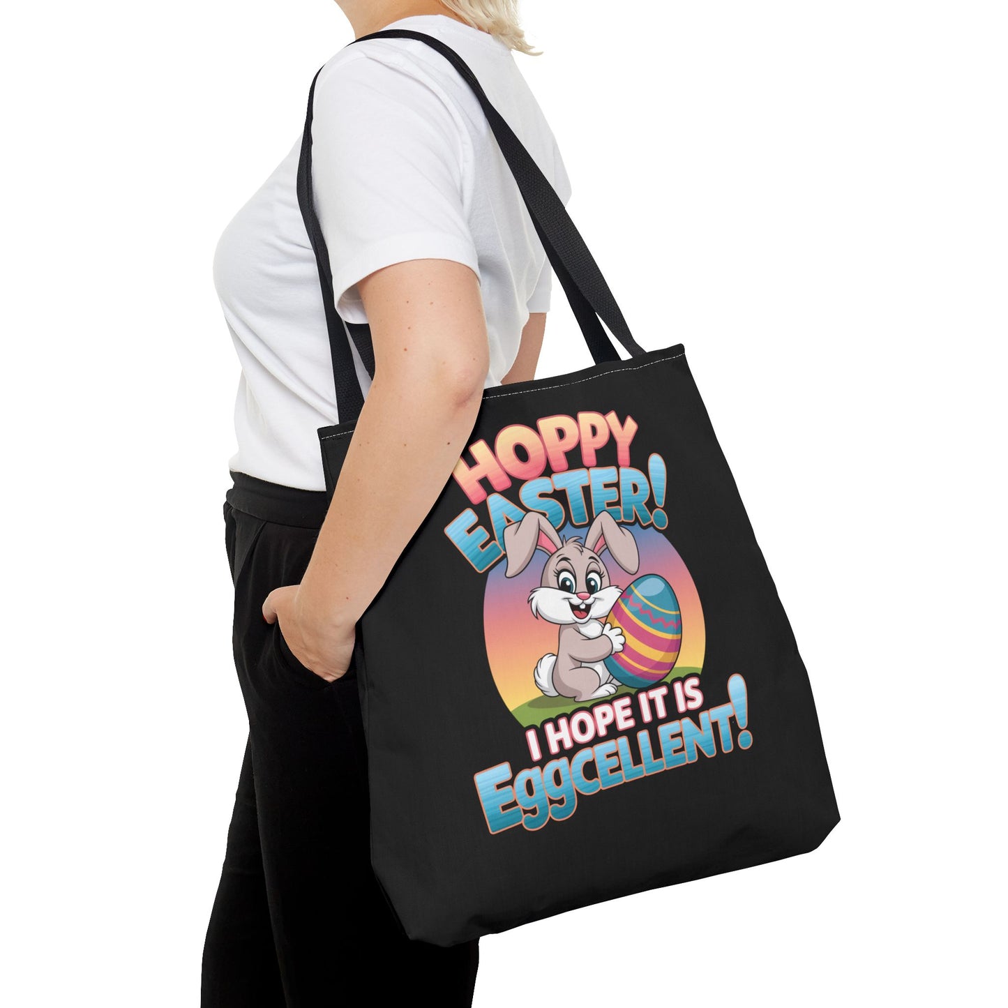 Happy Easter Tote Bag Eggcellent Bunny Design Easter Bag Easter Gift Easter Tote Accessory