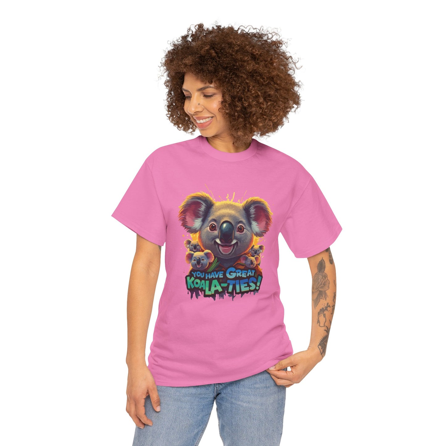 You Have Great Koala‑ties Tee – Cute Koala Pun T‑Shirt, Animal Lover Gift, Funny Wildlife Graphic, Unisex Casual Tee