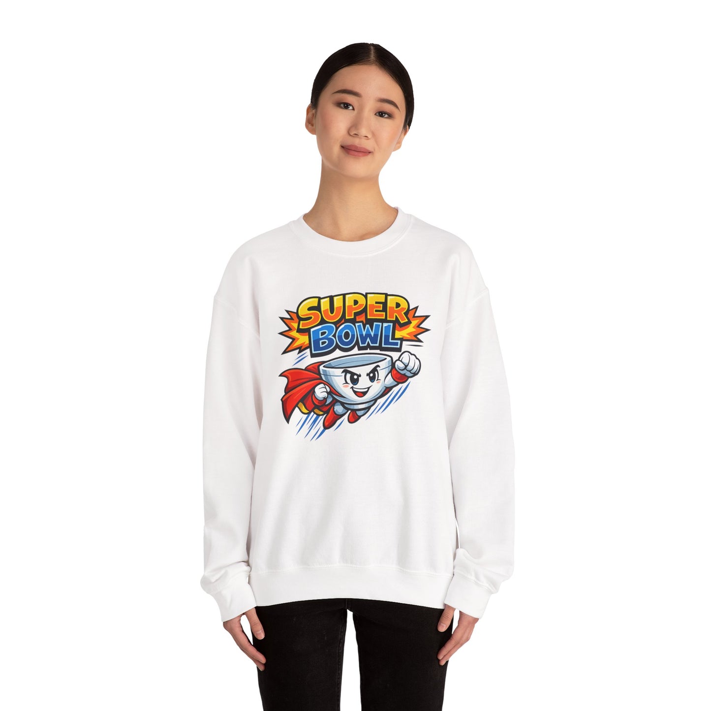 Super Bowl Sweatshirt, Funny Super Bowl Crewneck, Football Party Sweatshirt, Game Day Pullover, Bowl Pun Shirt, Unisex Graphic Crew