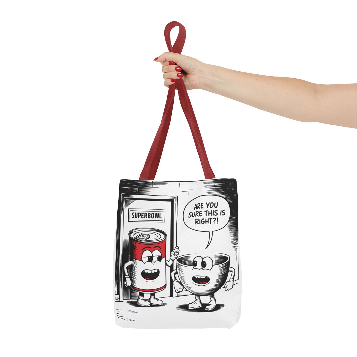 Tote Bag - Comic Superbowl Soup Design