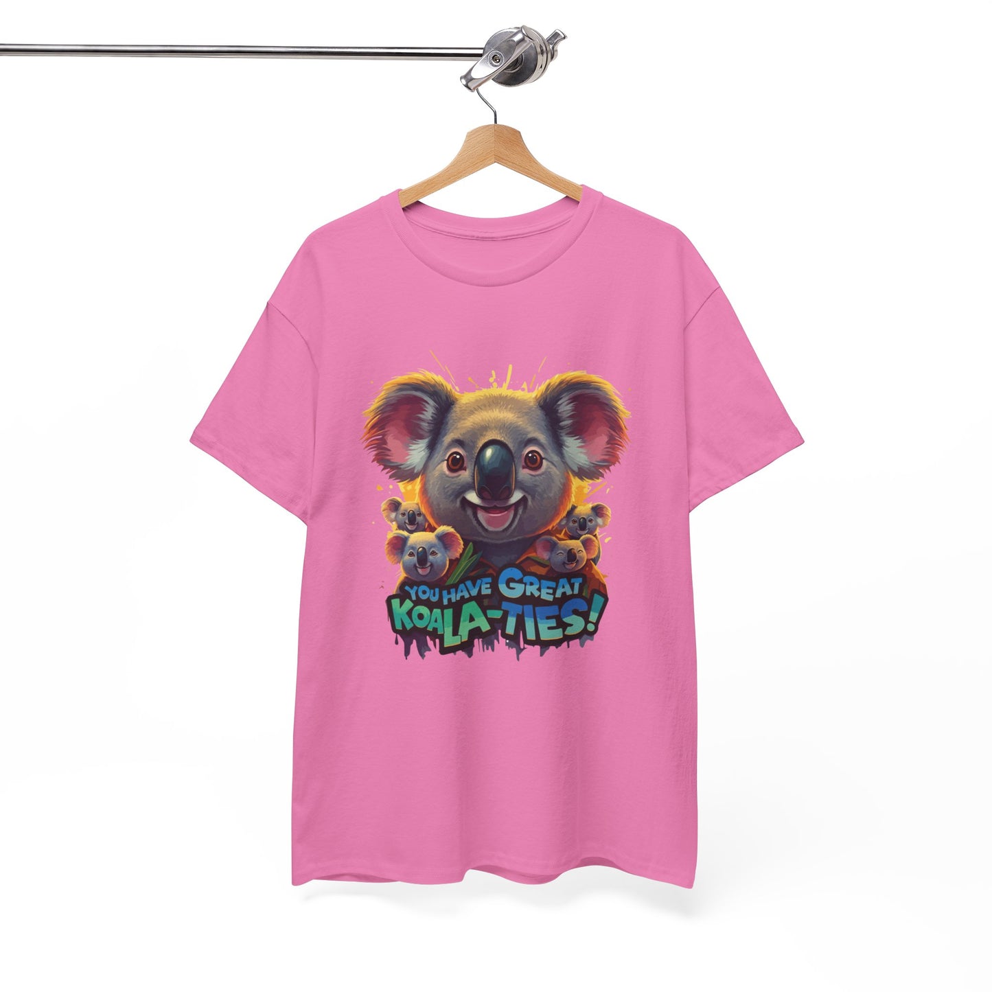 You Have Great Koala‑ties Tee – Cute Koala Pun T‑Shirt, Animal Lover Gift, Funny Wildlife Graphic, Unisex Casual Tee