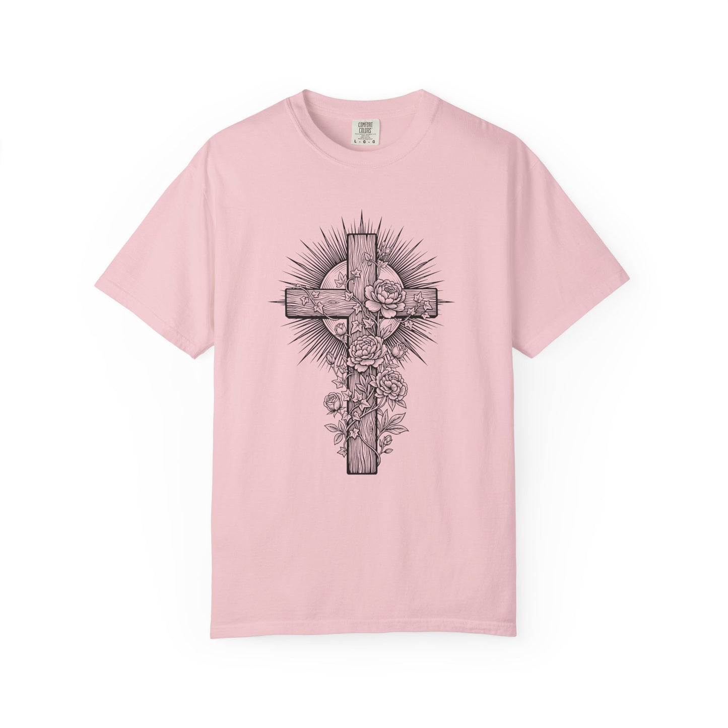 Christian Floral Cross Shirt, Boho Faith T-Shirt, Religious Botanical Tee, Wildflower Jesus Shirt, Easter Apparel, Christian Gifts