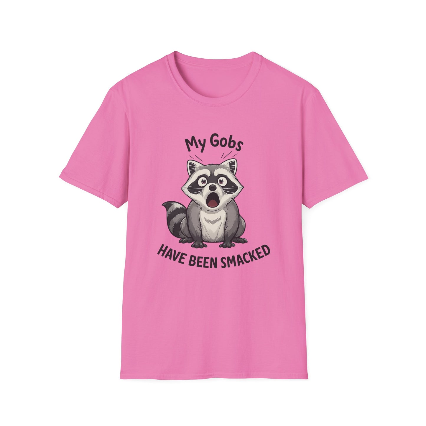 My Gobs Have Been Smacked Shirt, Funny Raccoon T Shirt, Gobsmacked Joke Tee, Meme Animal Shirt, Absurd Humor Graphic Tee