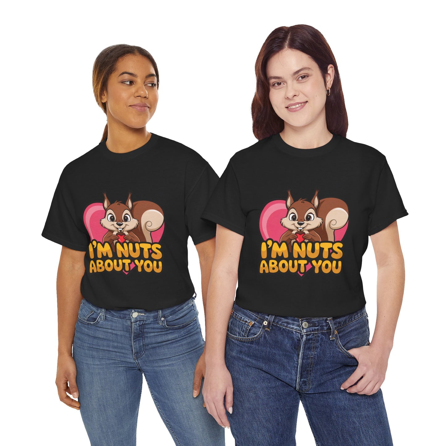I’m Nuts About You Shirt, Funny Valentine Shirt, Squirrel Love T Shirt, Cute Animal Pun Tee, Valentine Gift For Him Her