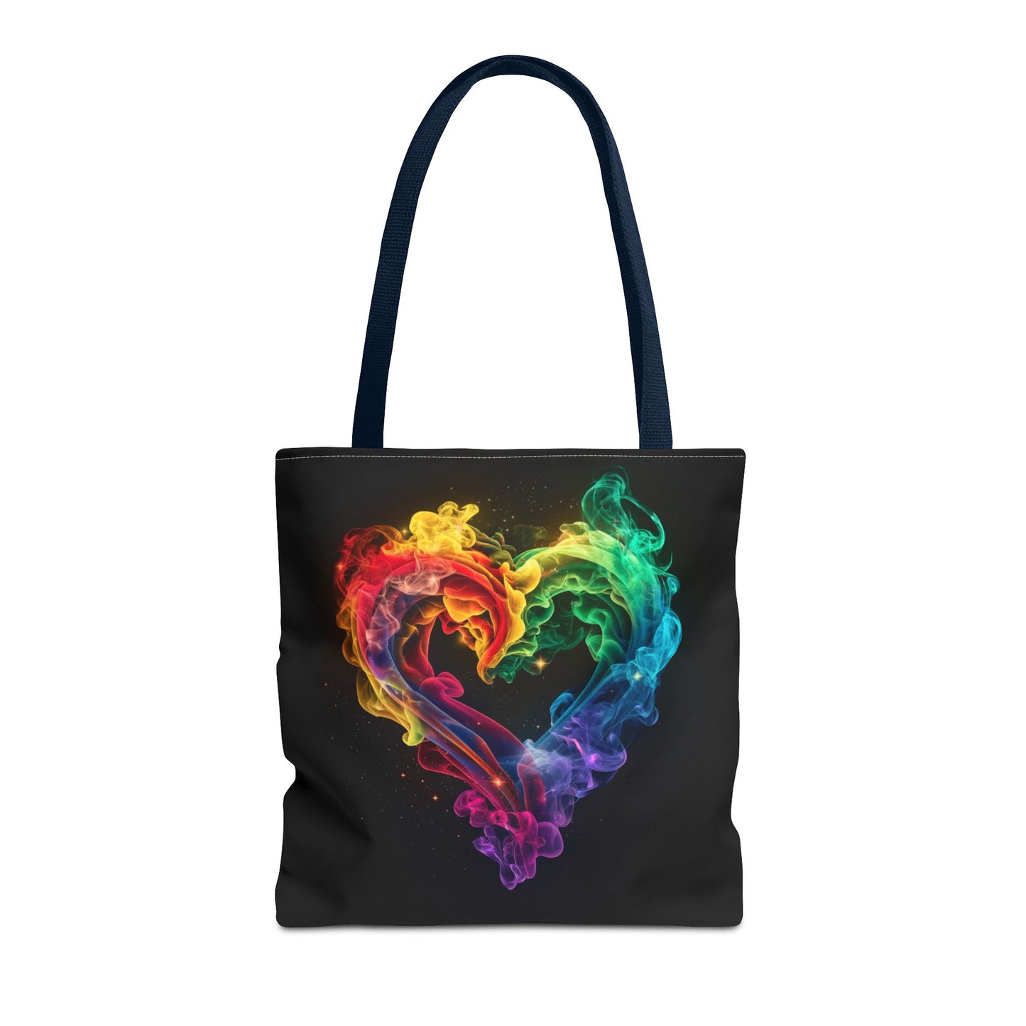 Colorful Smoke Heart Tote