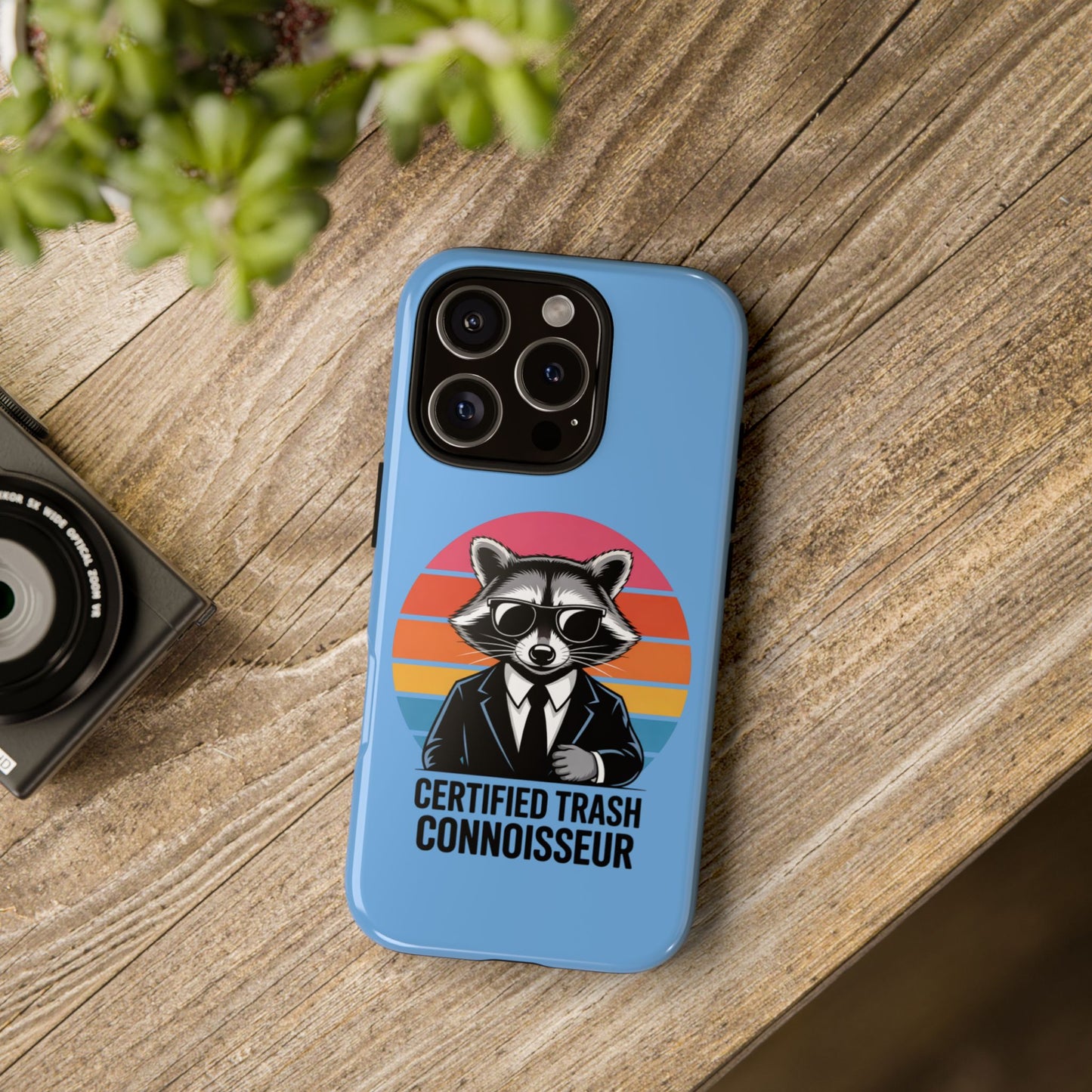 Humorous Raccoon Phone Case - Certified Trash Connoisseur