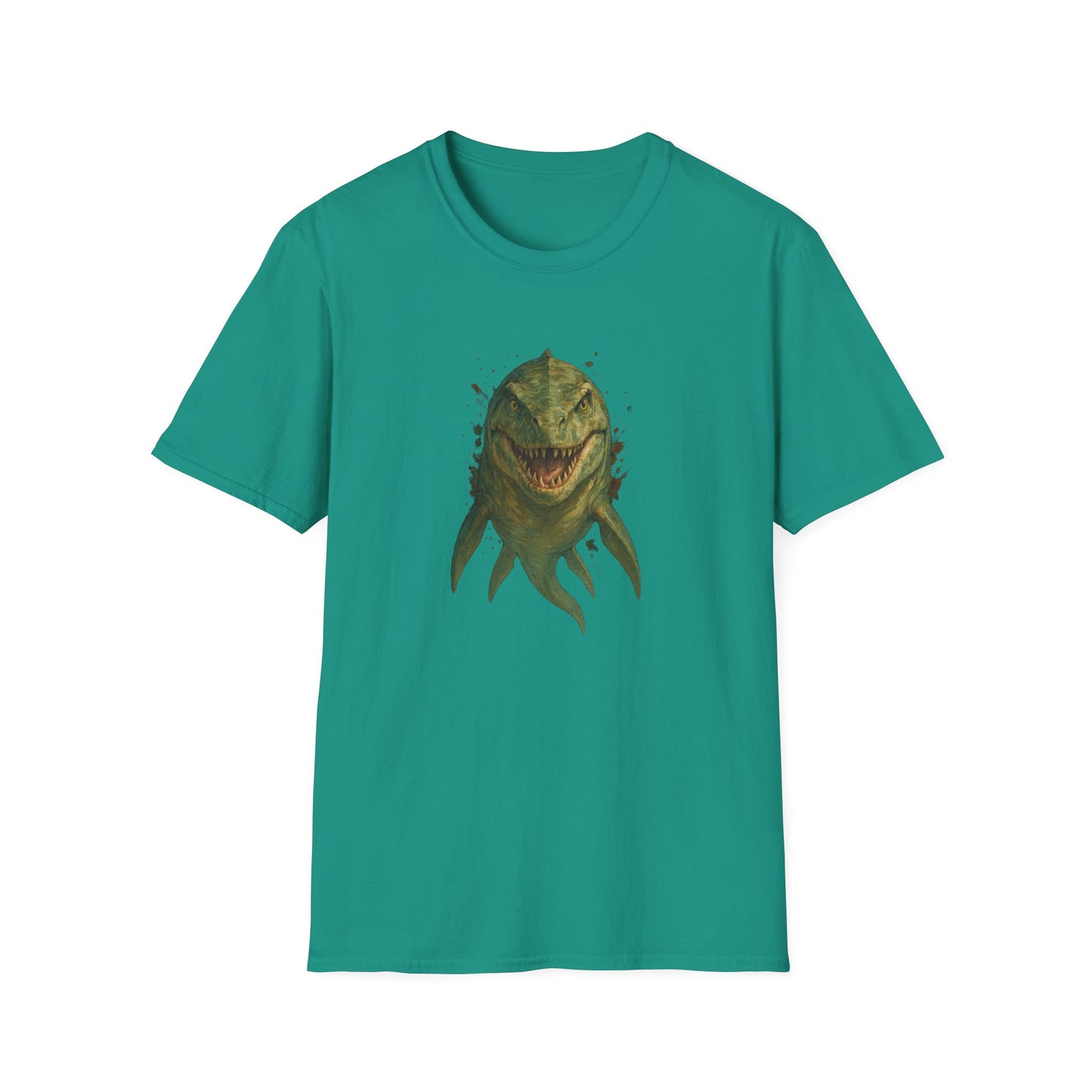 Watercolor Mosasaurus T-Shirt | Prehistoric Sea Dinosaur Tee | Fossil Lover Gift | Unisex Cotton Graphic Shirt Jurassic Tee