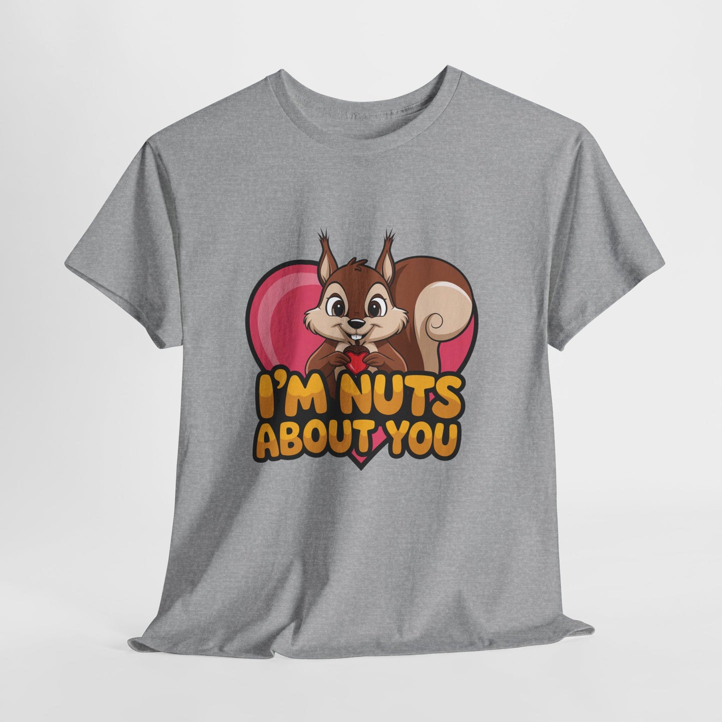 I’m Nuts About You Shirt, Funny Valentine Shirt, Squirrel Love T Shirt, Cute Animal Pun Tee, Valentine Gift For Him Her