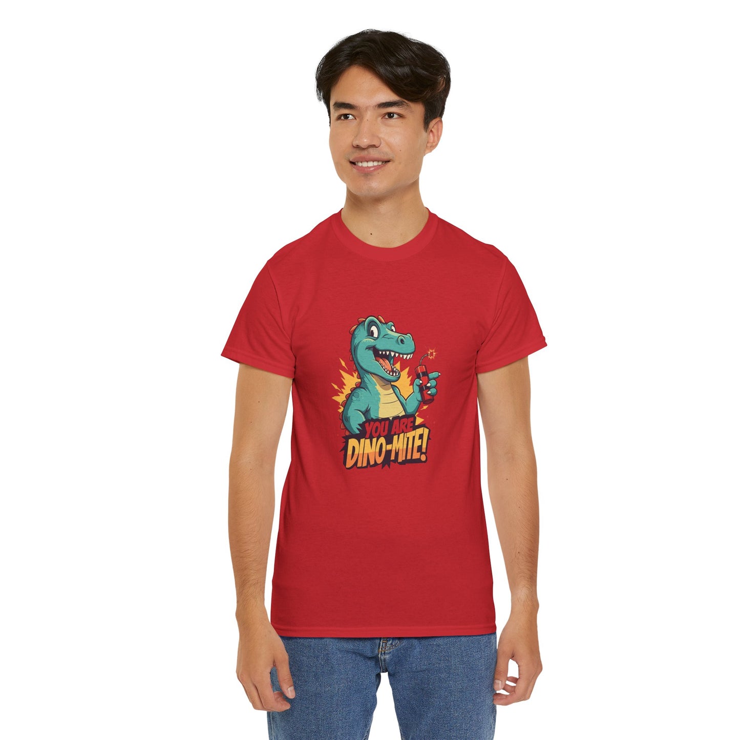 You Are Dino-Mite T-Shirt – Funny Dinosaur Graphic Tee | Cute T-Rex Shirt for Kids & Adults | Unisex Dino Lover Gift | Explosion Design