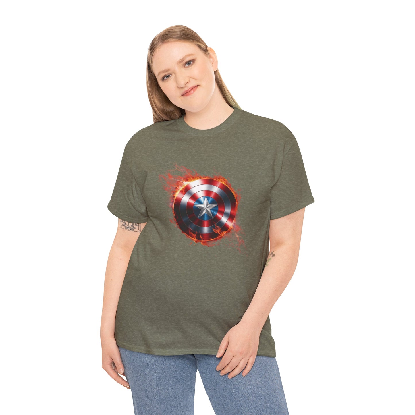 Captain America Flame Tee