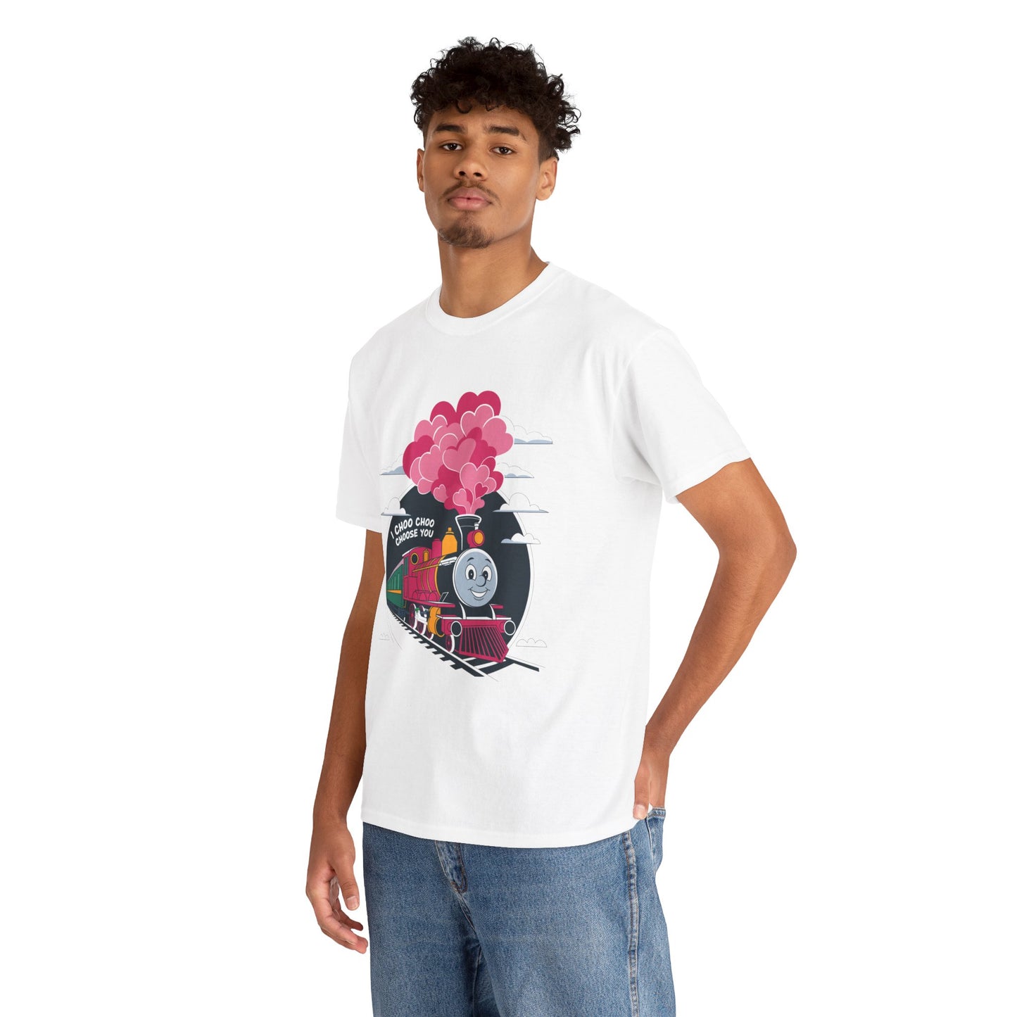 I Choo Choo Choose You Shirt, Cute Train Valentine Tee, Funny Love Graphic TShirt, Romantic Gift For Him Her, Valentine Pun Shir