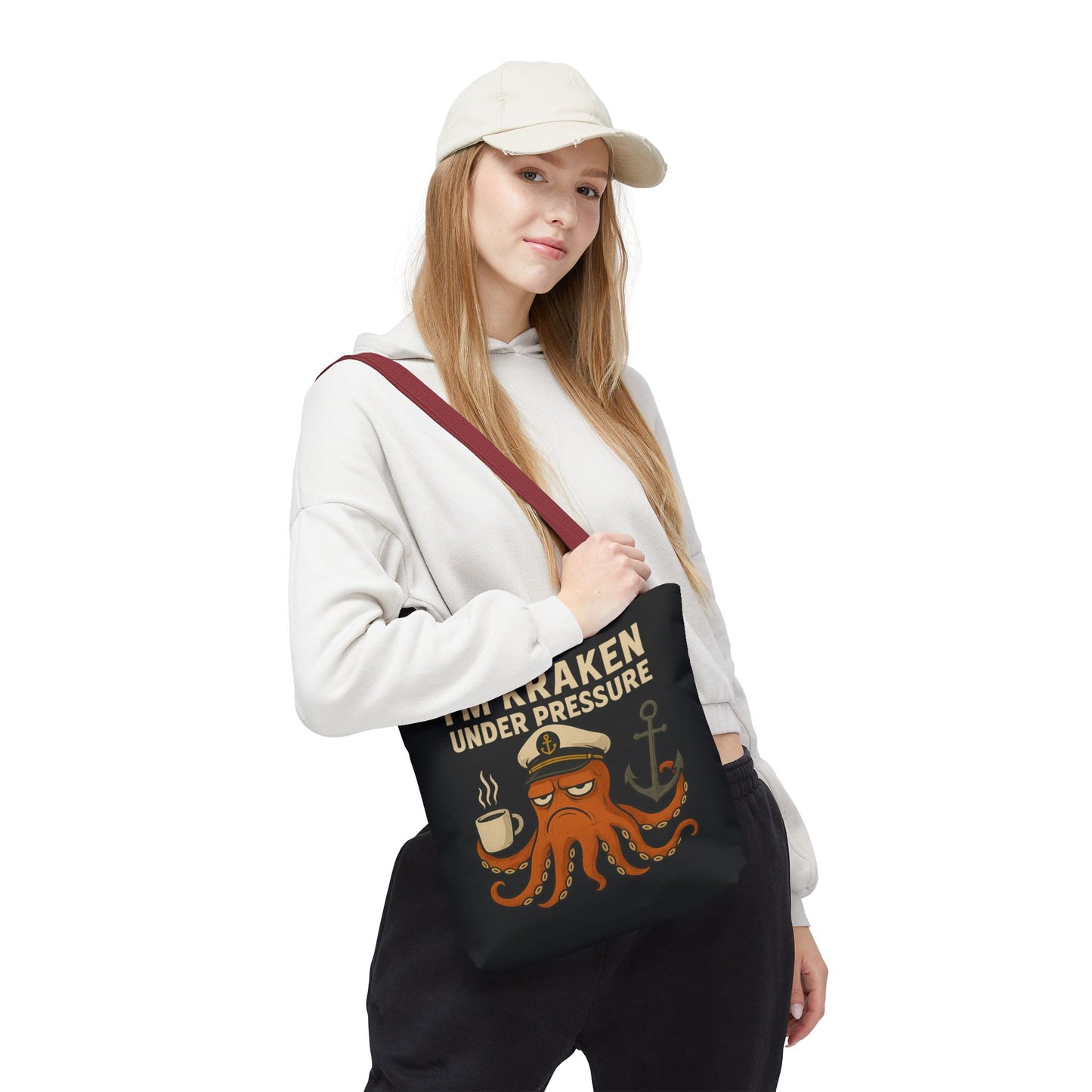 Stressed Octopus Tote Bag Nautical Bag Beach Tote Ocean Reusable Bag Seaside