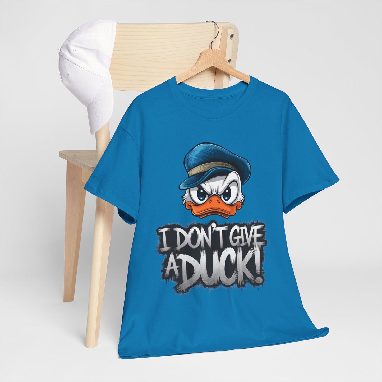 I Don’t Give a Duck Shirt – Funny Grumpy Duck Tee – Sarcastic Animal Graphic Shirt – Unisex Gift for Duck Lovers & Meme Fans